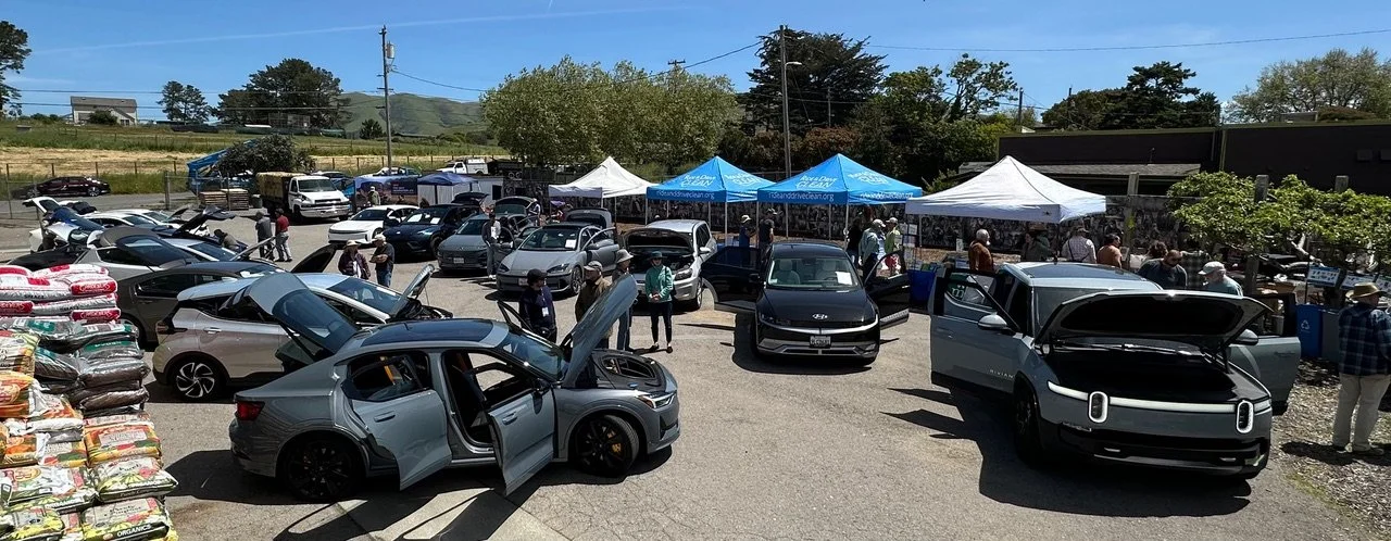 Electric vehicles on display 