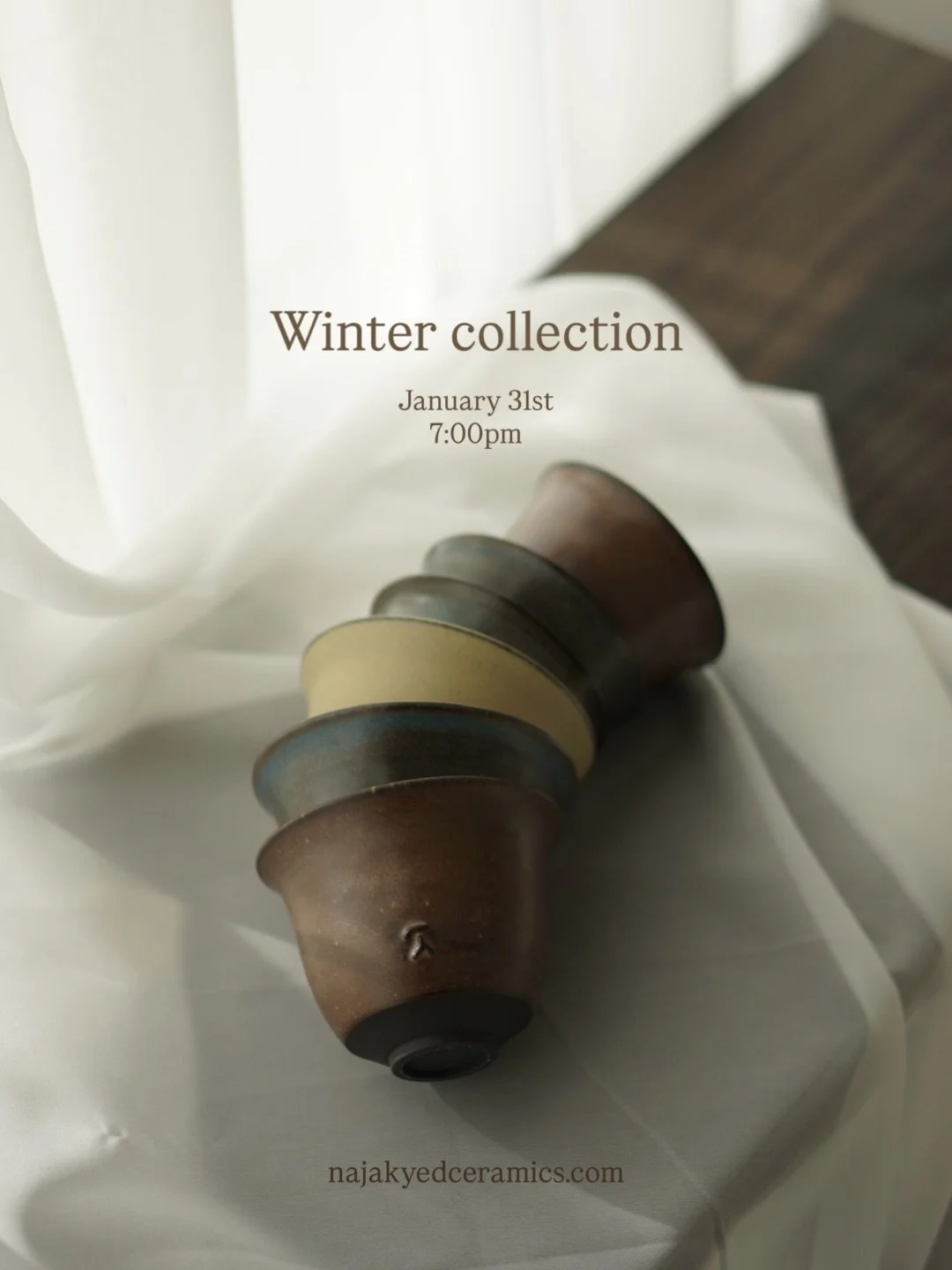 My winter collection will go live January 31st, 2026, 7:00pm (Dubai time)! Hope you will find something you like 🤗