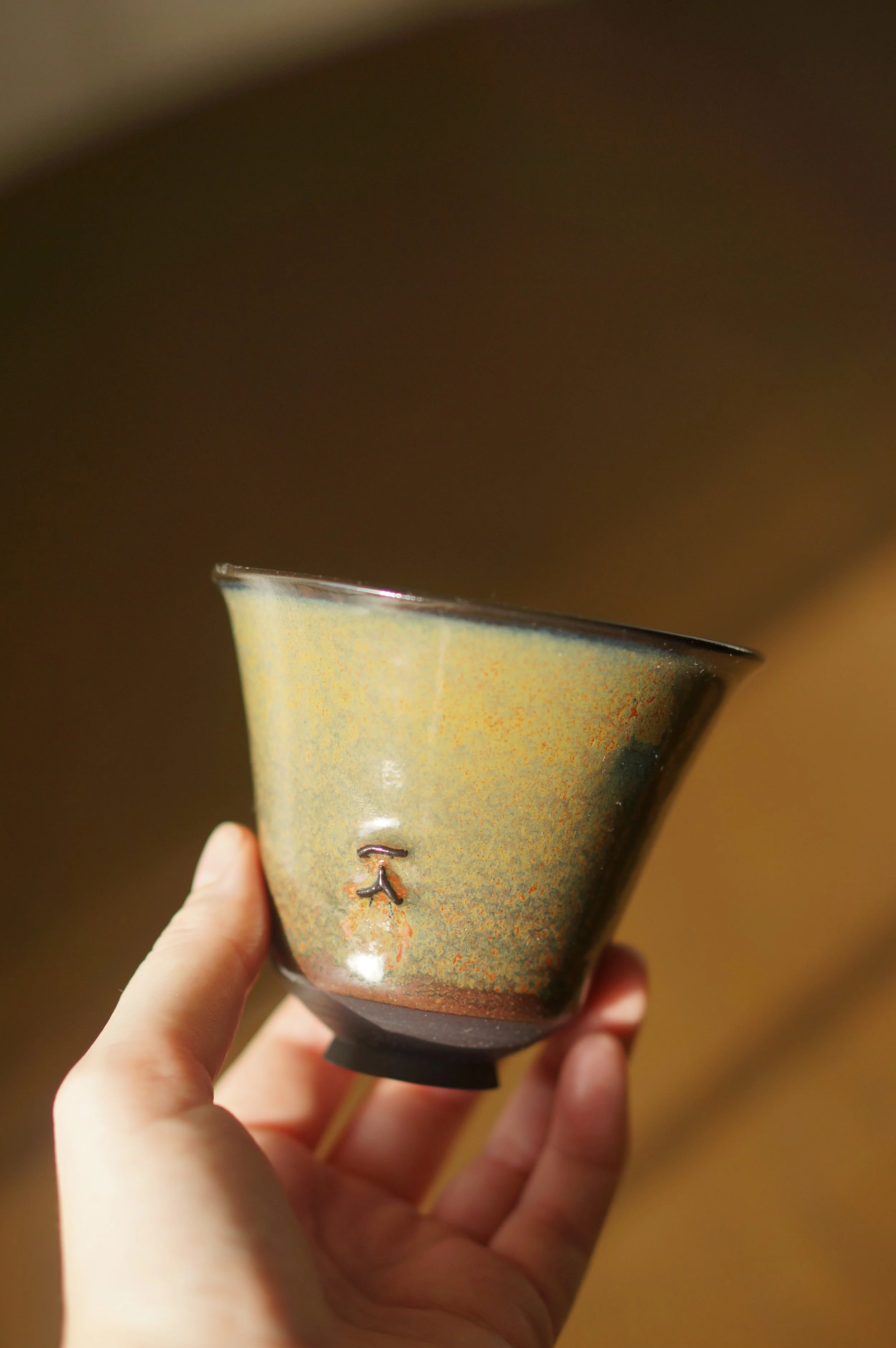 Yunomi Cup - Burnt umber SPECIAL GLAZE FINISH 2