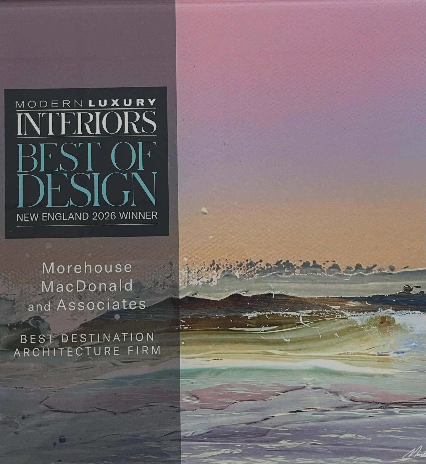 Thanks the Modern Luxury for a great event last night at the beautiful Dalia Restaurante to celebrate ML&rsquo;s Best of Design! MMA was honored to win Best Destination Architect! 
#morehousemacdonald 
#modernluxurymagazine 
#daliarestaurante🏵 
#top