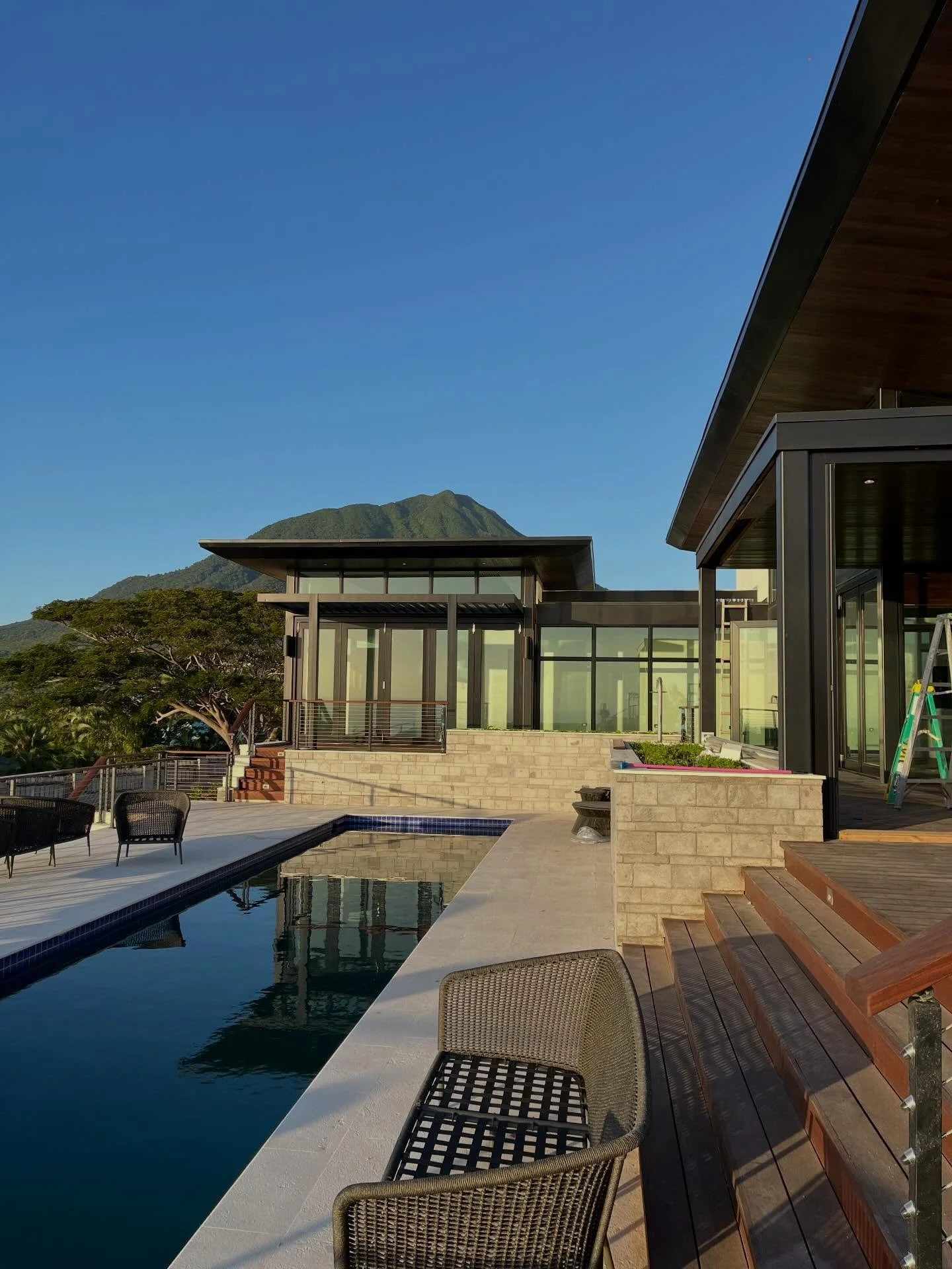 MMA&rsquo;s Nevis project at substantial completion!
Architect | @morehousemacdonald 
GC | @theintegrumgroup
Interior Design | @elizabethcameroninteriors 
.
.
.
#morehousemacdonald 
#theintegrumgroup 
#elizabethcameroninteriors 
#nevis 
#oceanhometop