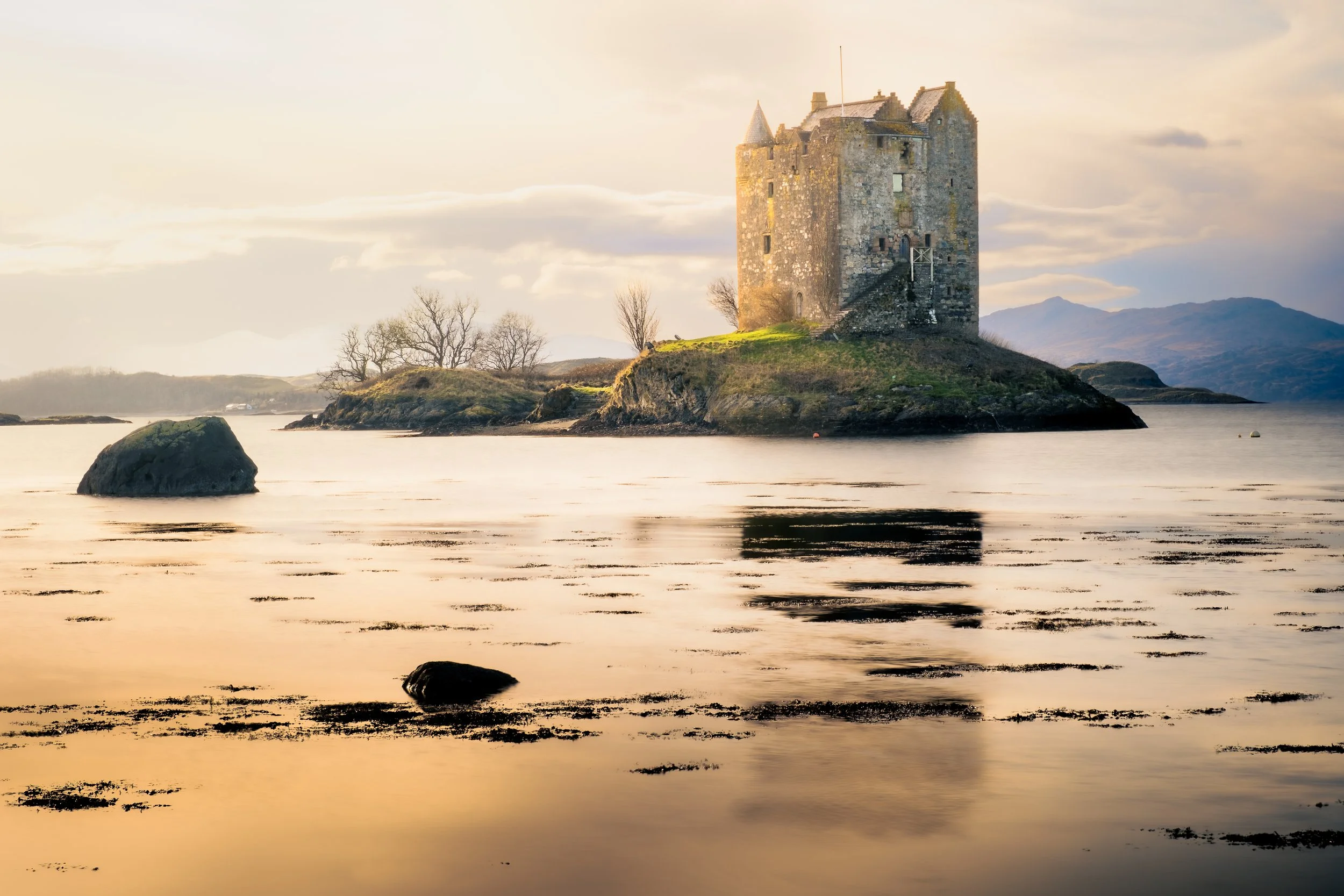Castle Stalker Evening Sun