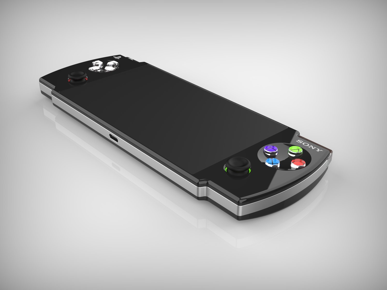 Sony handheld gaming device mockup
