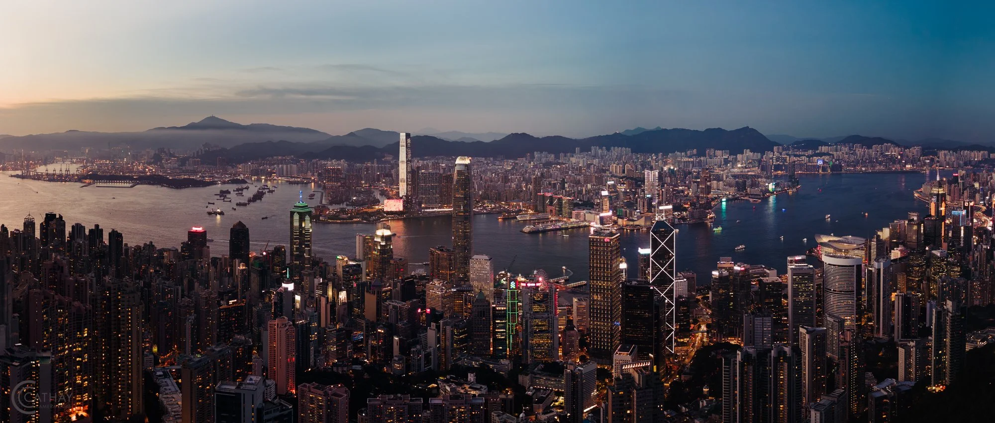 "Hong Kong Twilight Transition" by Jen Ric Soo