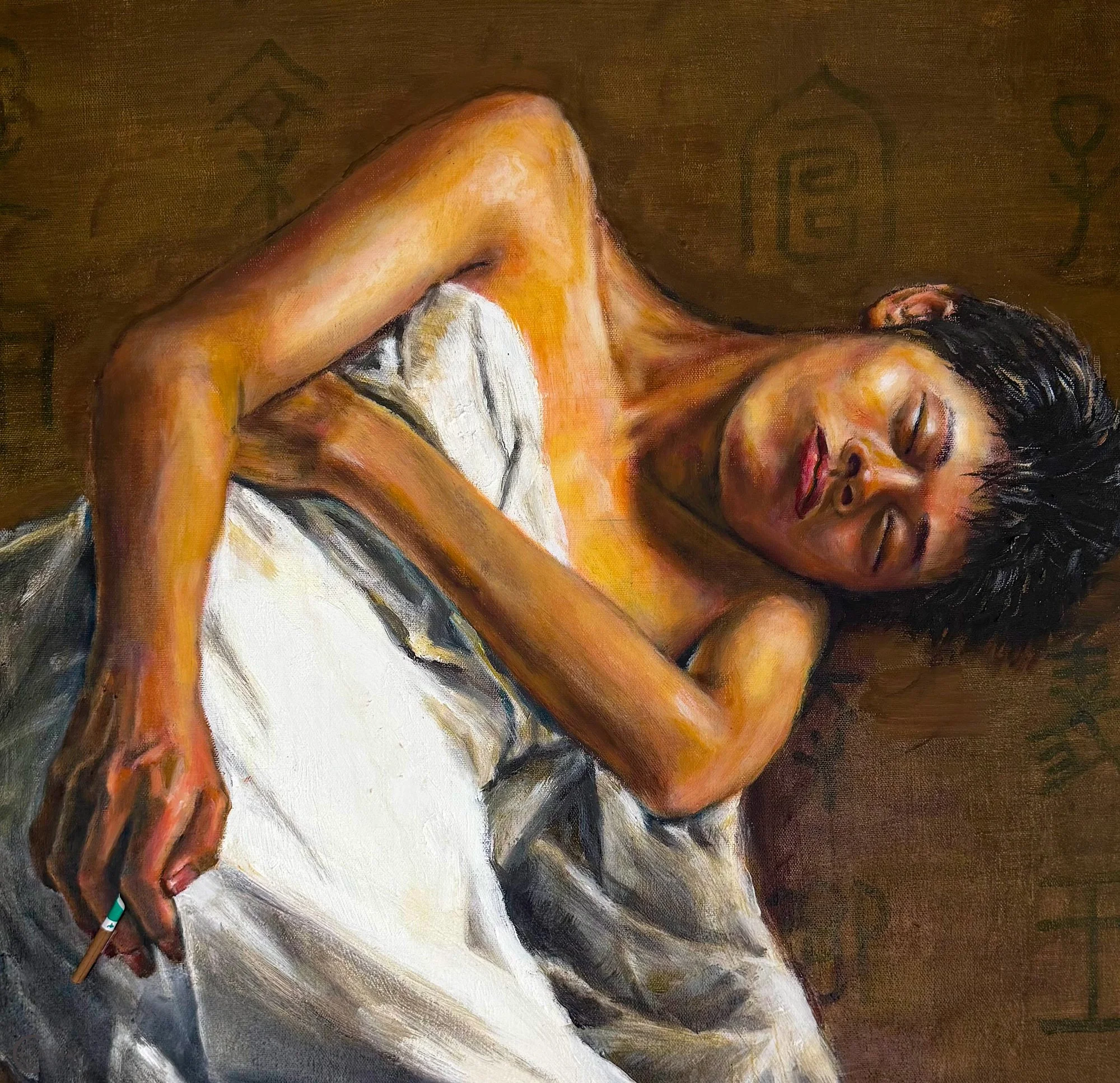 "lying flat" by Wei Cheng