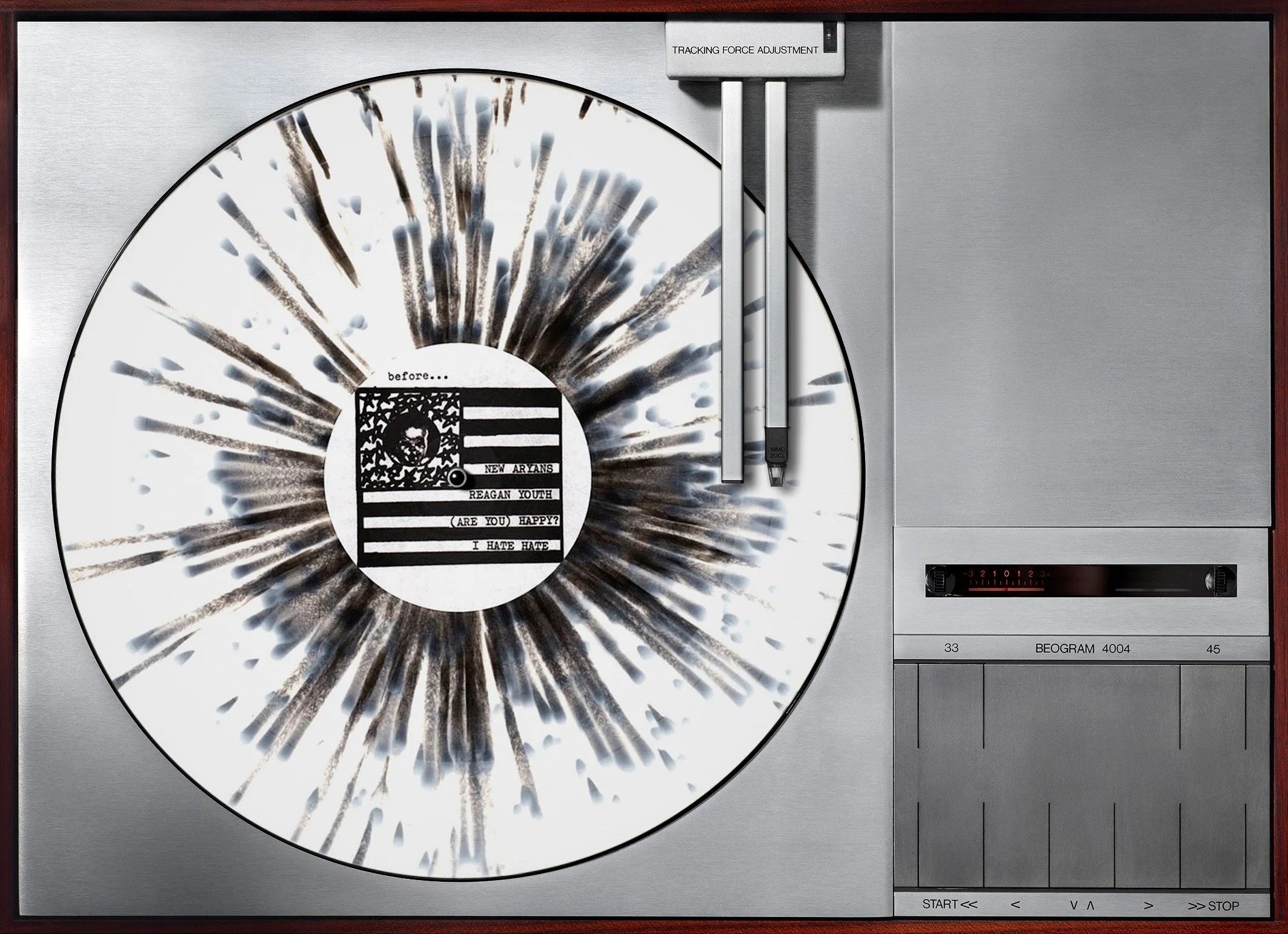 Kai Schäfer - Reagan Youth on B&O Beogramm 4004, 2026. Fine Art Print on Aludibond. Courtesy Opus in Artem