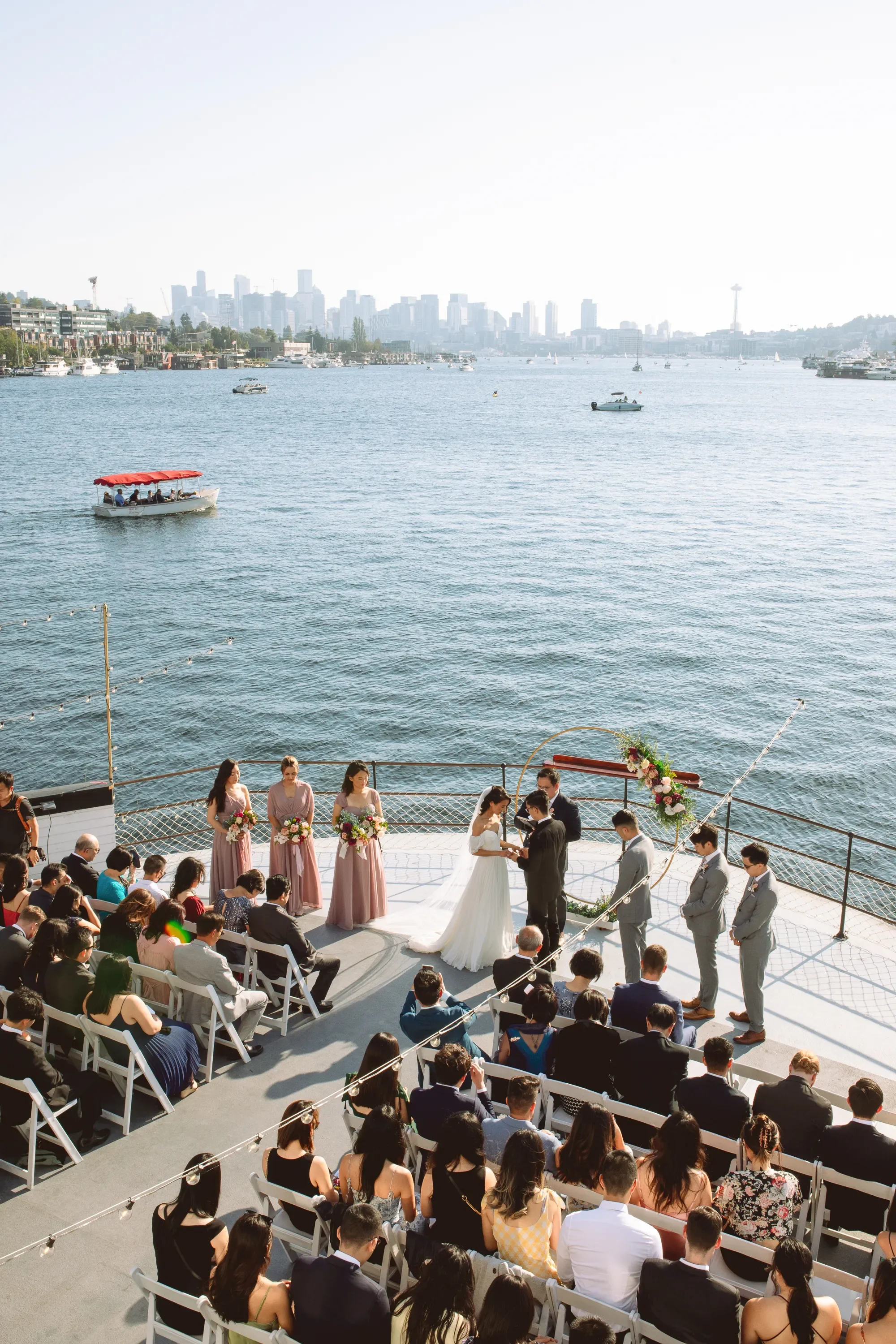 MV Skansonia Wedding in Seattle | A Historic Ferry Venue with Skyline Views
