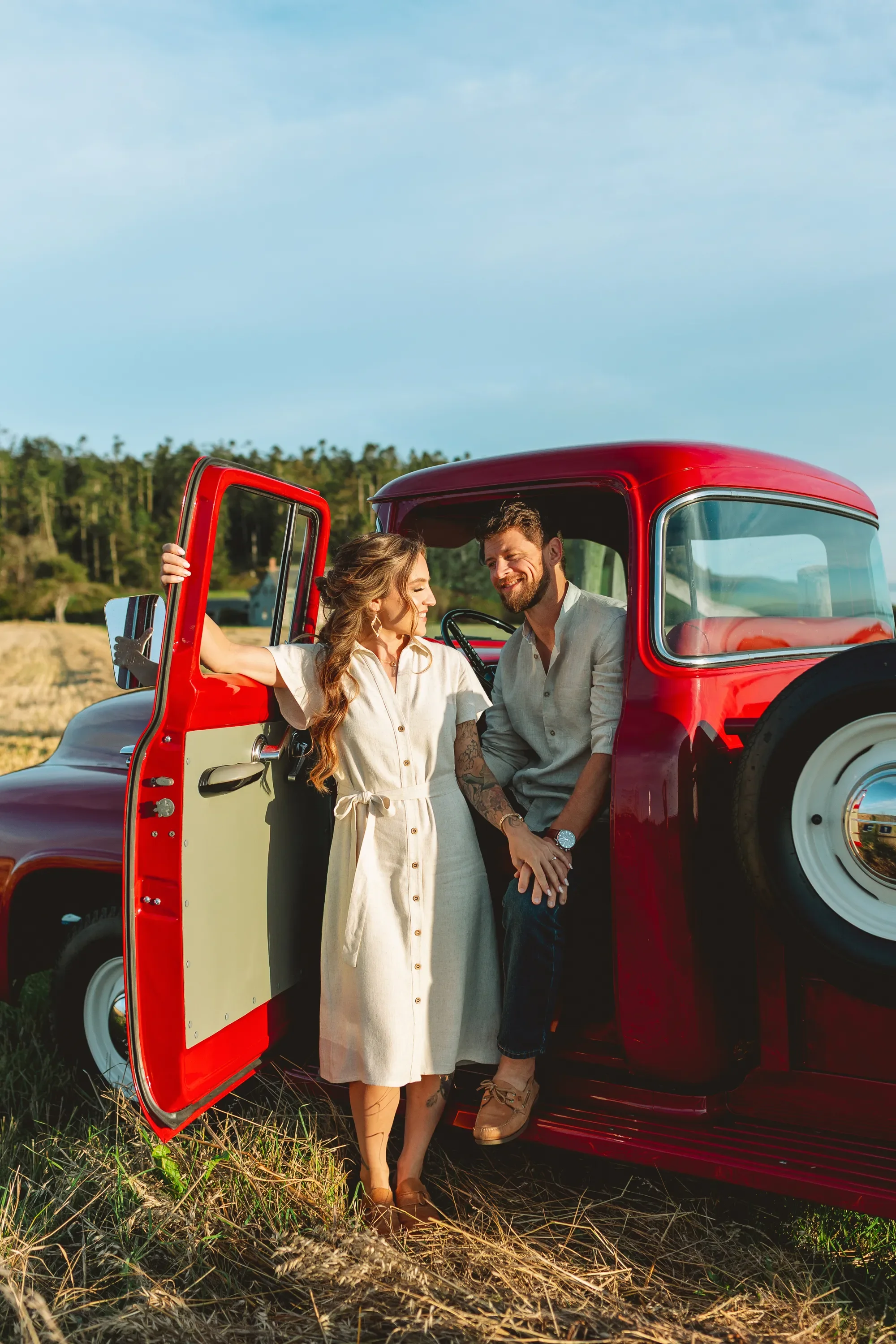 whidbey-island-engagement-session-red-vintage-car-4.webp
