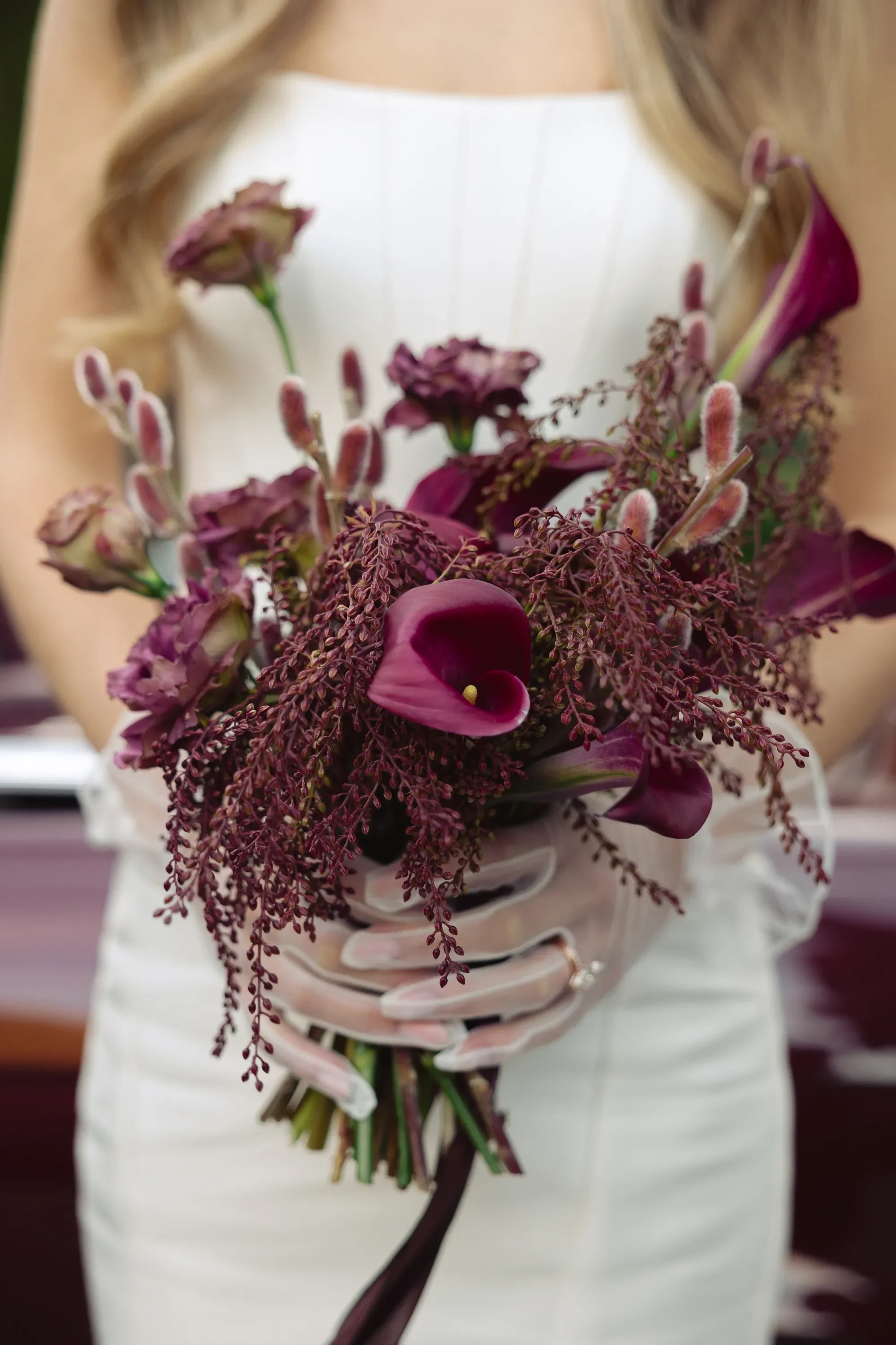 Burgundy Calla Lily Bouquet