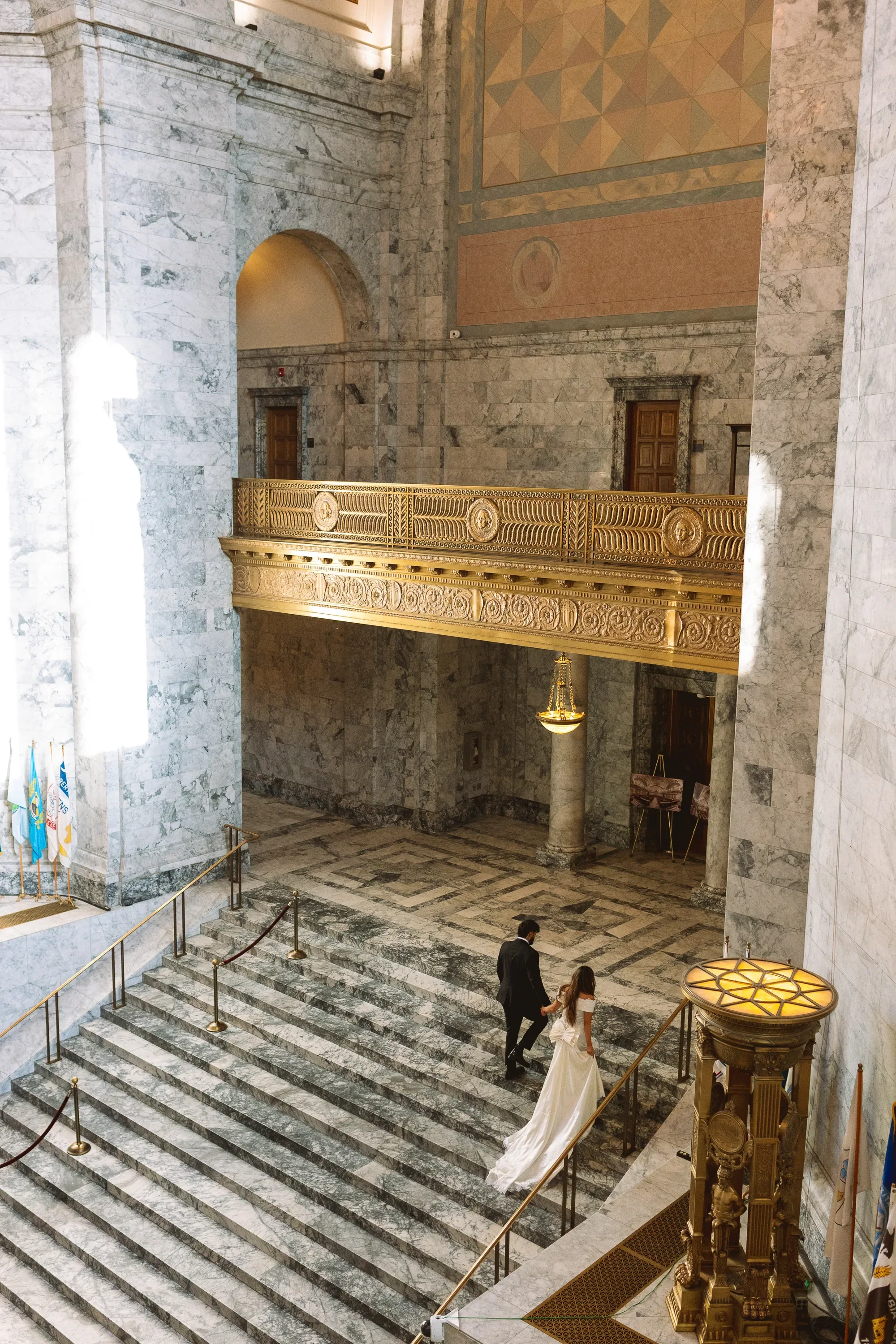 Intimate Wedding Ceremony at the Washington State Capitol in Olympia