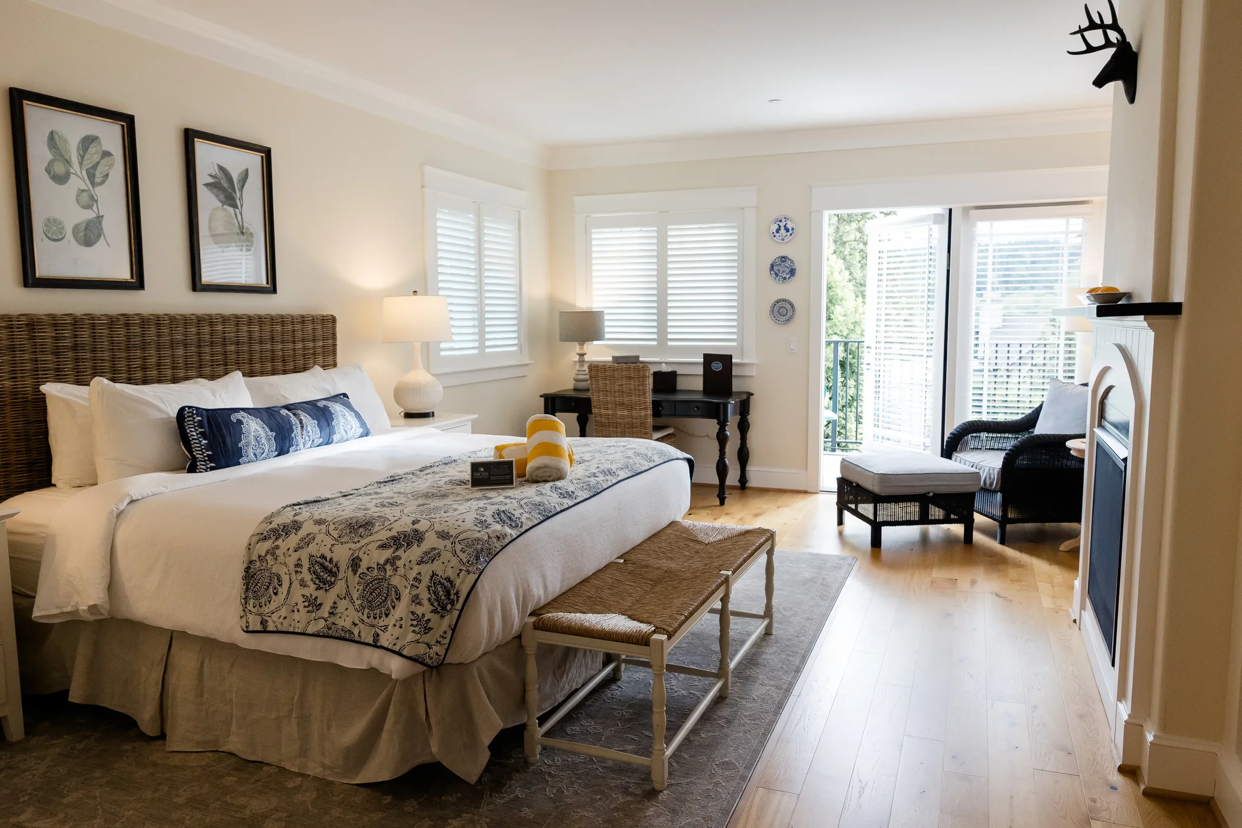Inn at Pleasant Beach hotel room Bainbridge Island wedding weekend accommodation