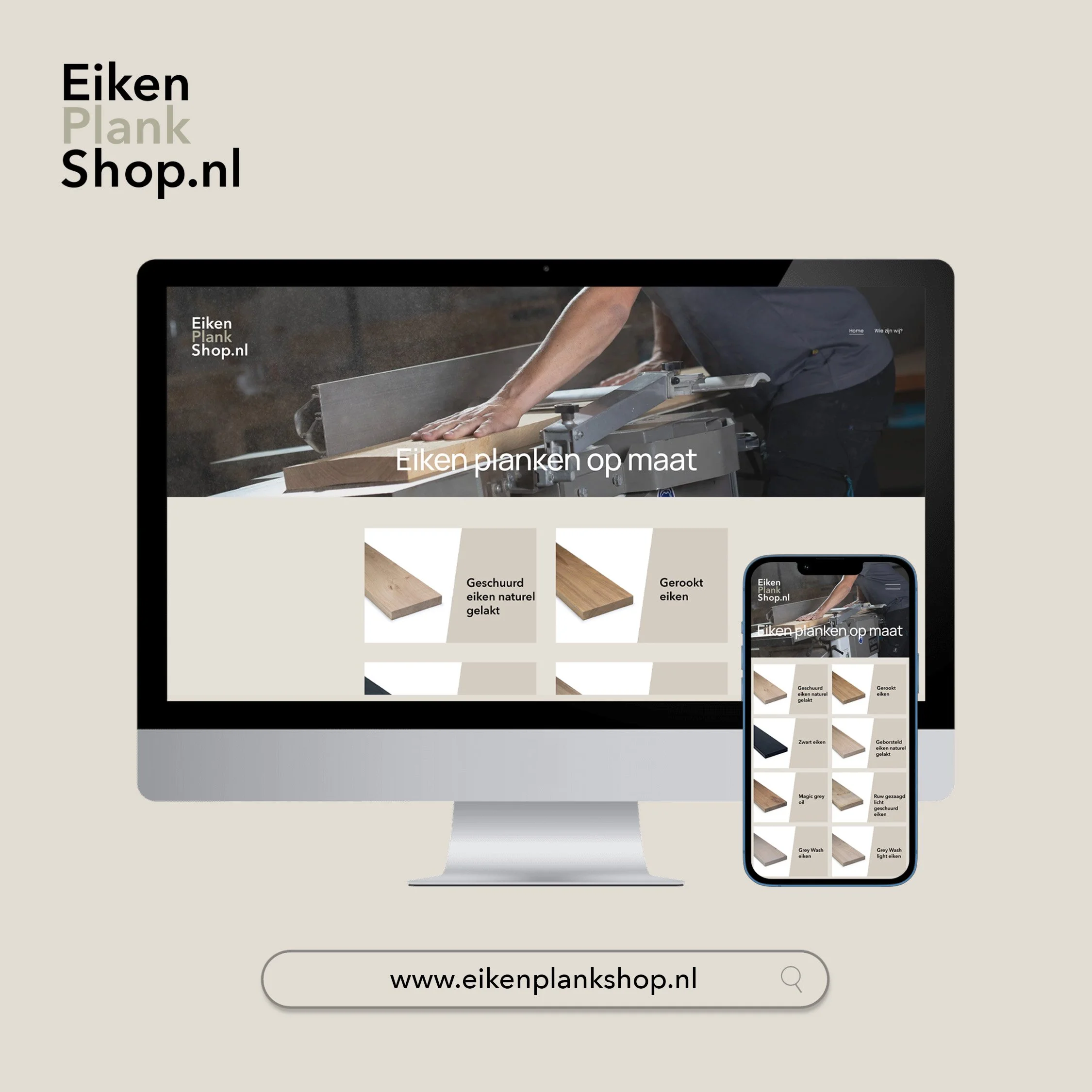 Een nieuwe website voor Eikenplankshop.nl