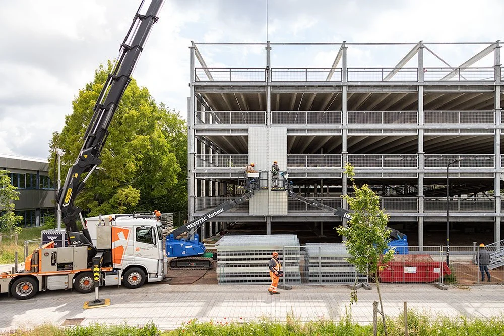 fotografie enschede bouwplaats vrachtwagen
