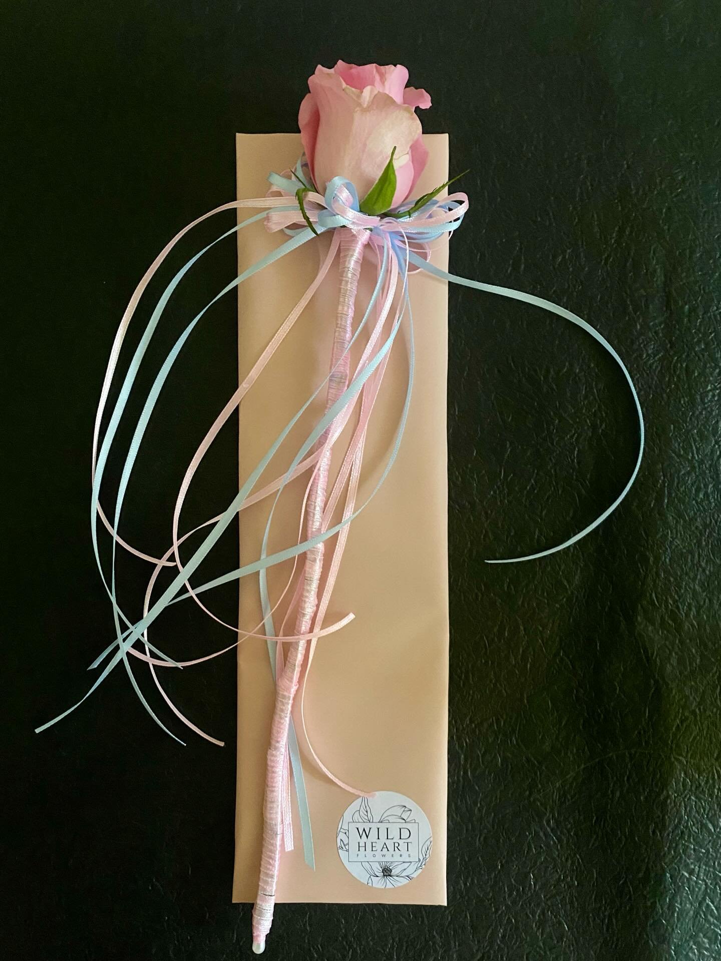 The answer for your toddler aged flower girl is..

A rose fairy wand. 💕🌸🧚&zwj;♂️

I call it a toddler wand. Made from a single rose and with cascades of ribbons and bows it looks and feels like a fairy wand. 

Over the years I&rsquo;ve found this 