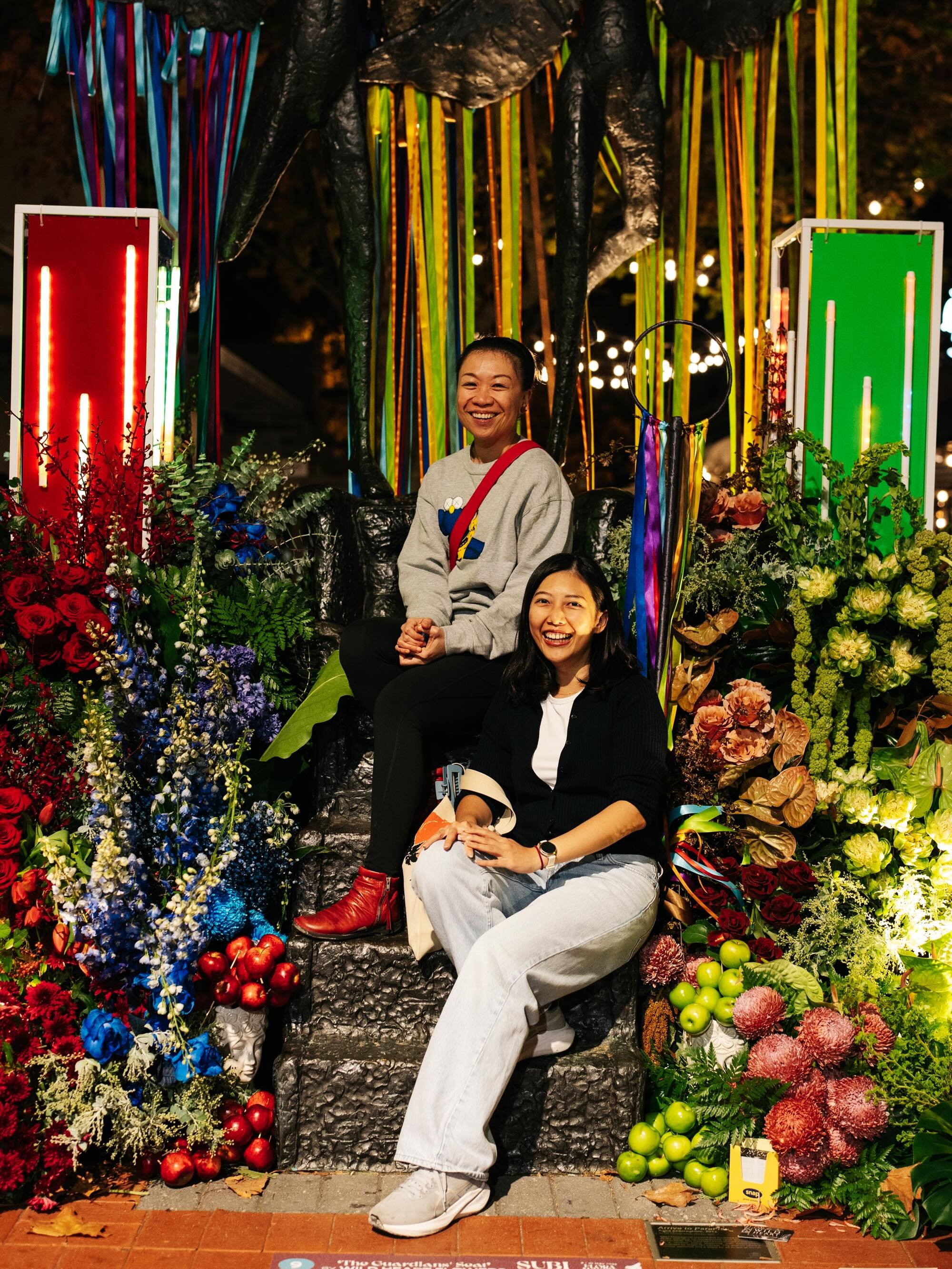 Subi Blooms Update 5.

The night shots are in and the vision is a success! 

At night time we get to see the full story of The Guardians&rsquo; Seat as lights installed by @festoon_lighting bring the secret elements to life. 

Let me share the story.