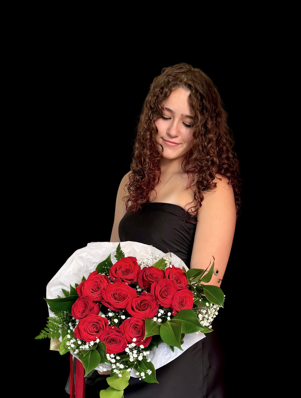 Valentine’s Luxe 12 Red Rose Bouquet