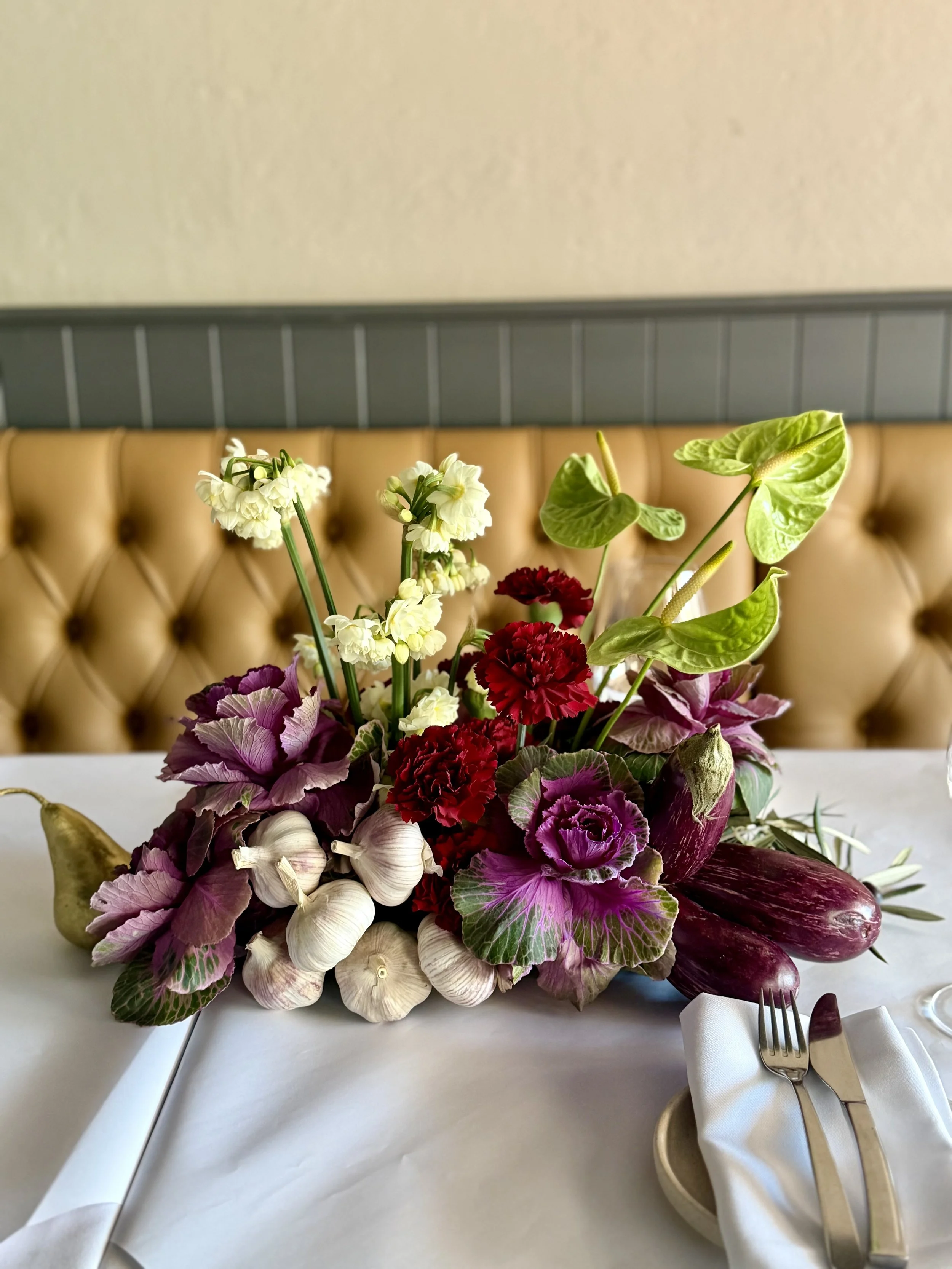 Italian themed arrangements garlic eggplant.jpeg