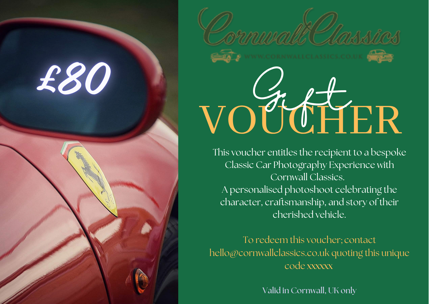 £80 Photography Voucher