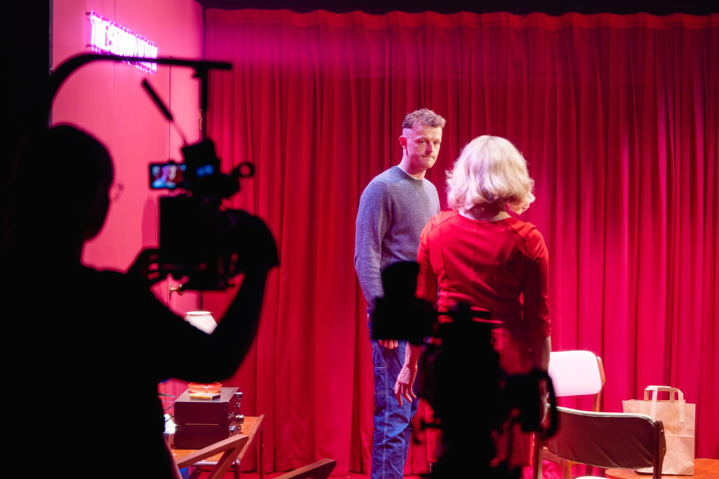 Chris Walley in the Second Woman with Eileen Walsh in the Cork Opera House During Cork midsummer festival captured by event photographer Cork, Ireland.