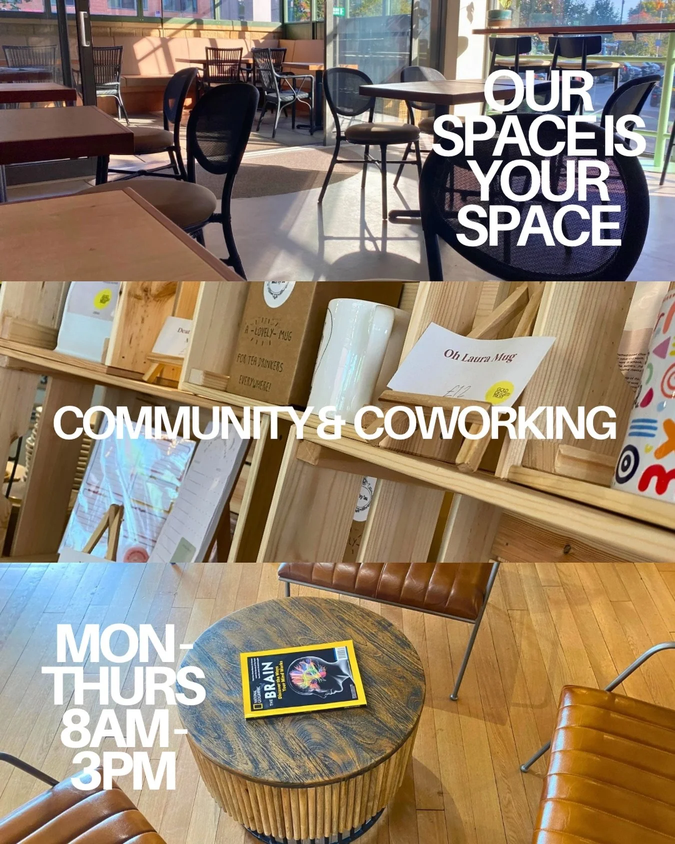 That&rsquo;s right &mdash; coworking and community come first here at The Refinery.

Whether you&rsquo;re working remotely, studying, meeting friends, or just looking for a welcoming place to spend a few hours, we&rsquo;ve got you covered.

☕ Free Wi