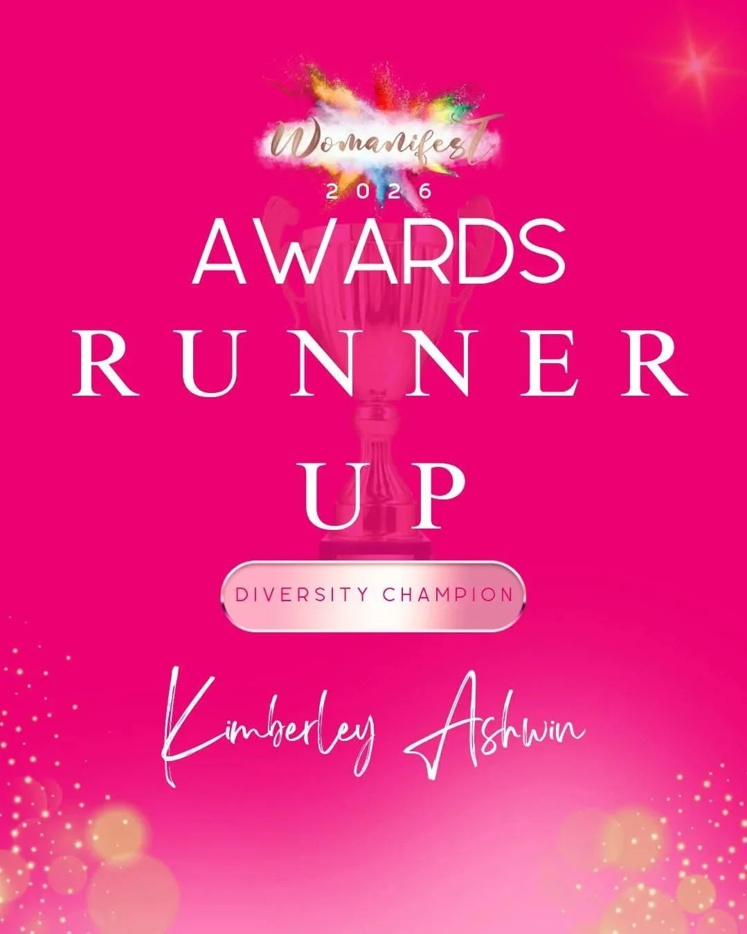 Womanifest Award Runner Up Diversity Champion 2026