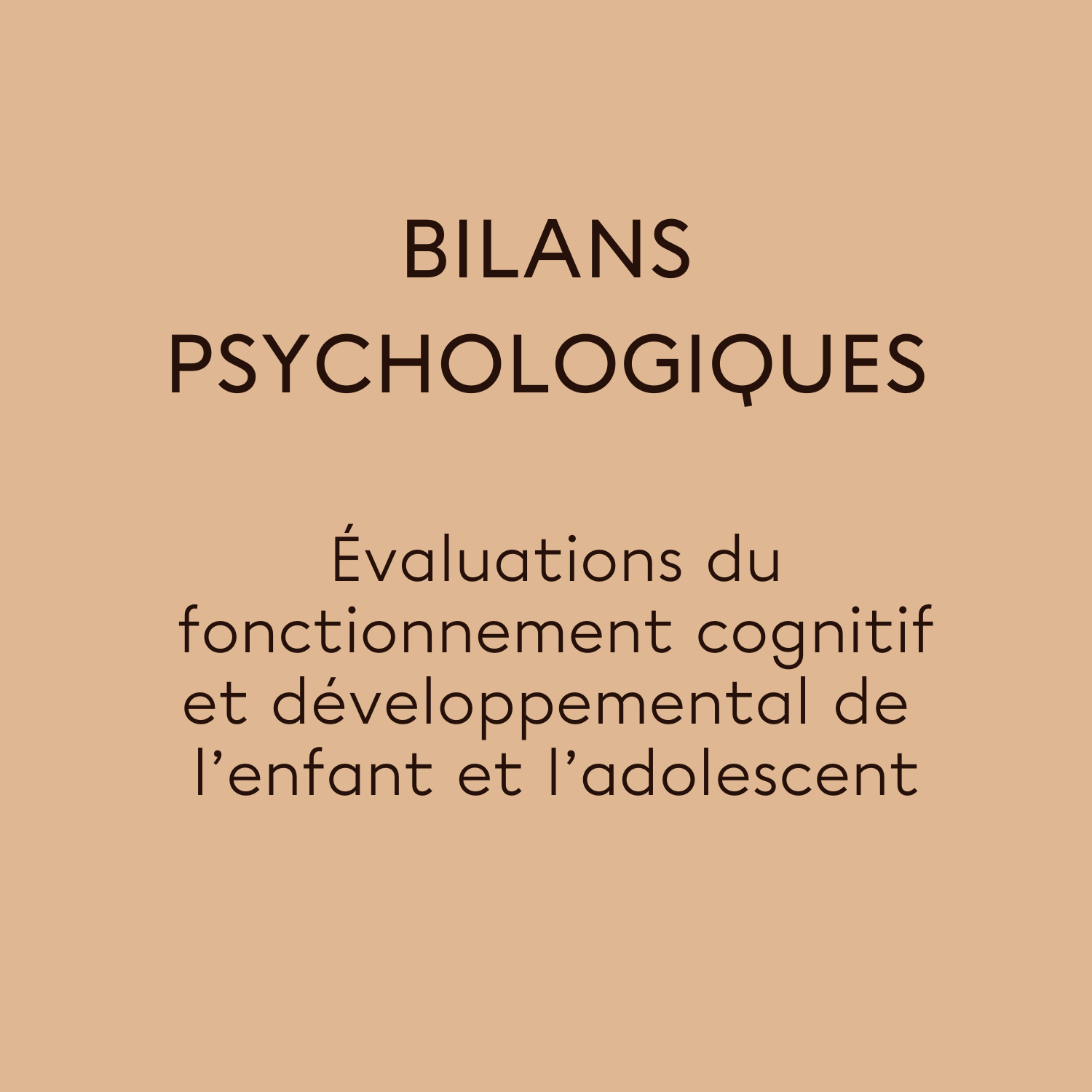 centre Aia, bilans psychologiques, test QI, WISC, enfant adolescent
