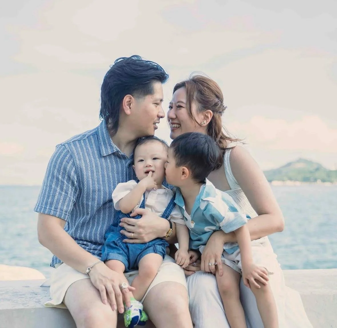 a family of four