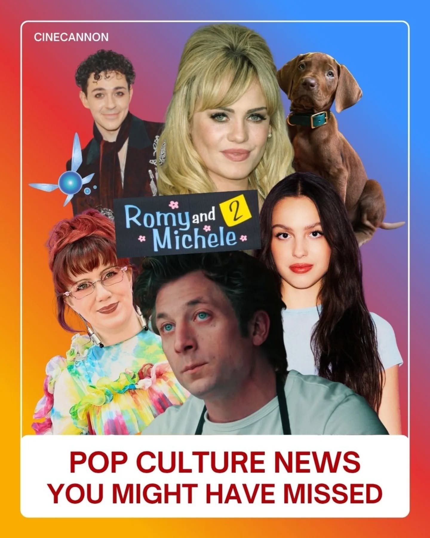 A Tuesday news recap, in case you're in your own bubble. 

We've got #cmat, The Bear, Zelda, Romy and Michele 2, Zelda, Duffy, Ali Louis Bourzgui, Zelda, and live action Scooby-Doo. 

Yes, I'm excited for #zeldaocarinaoftime. 

#newsalert #popculture