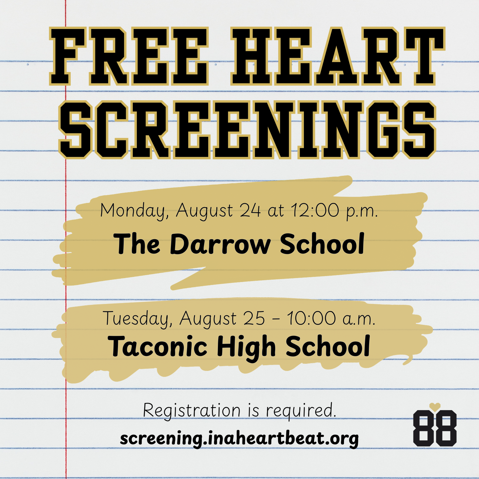 Free Heart Screenings for Students – Register Today