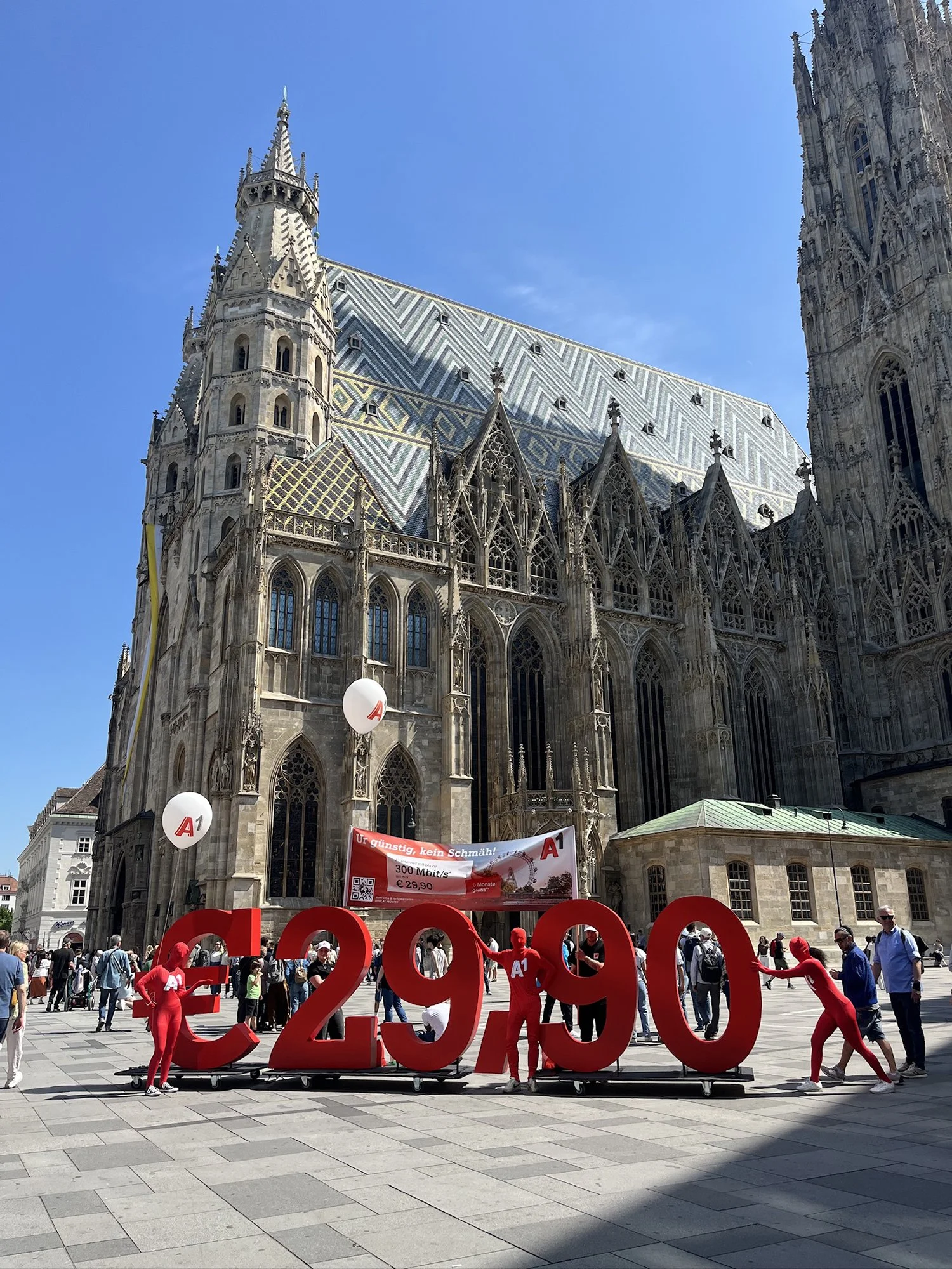 Sonderkonstruktion Ziffern für Werbeaktion 