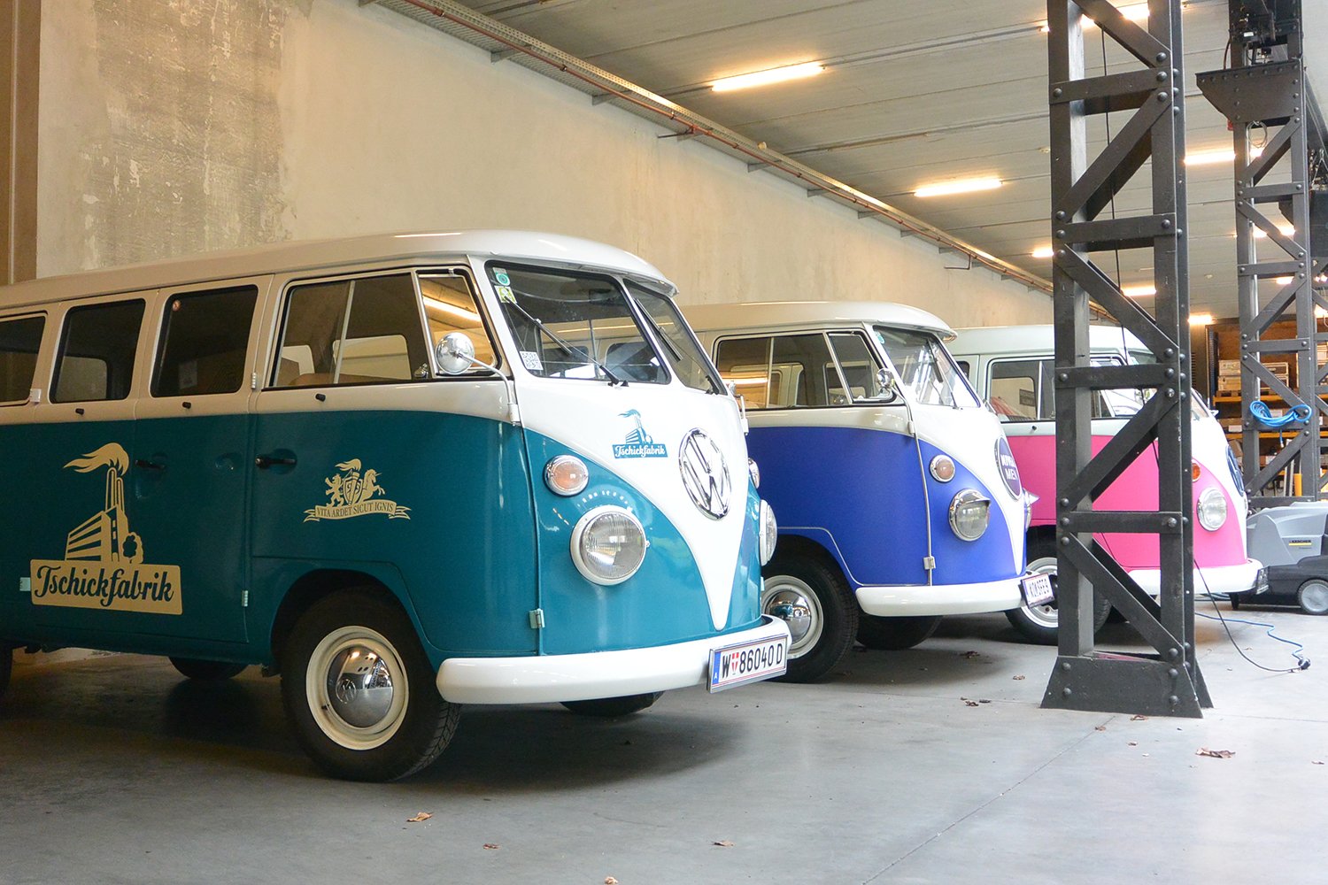 Gebrandete VW Bullis zum Mieten