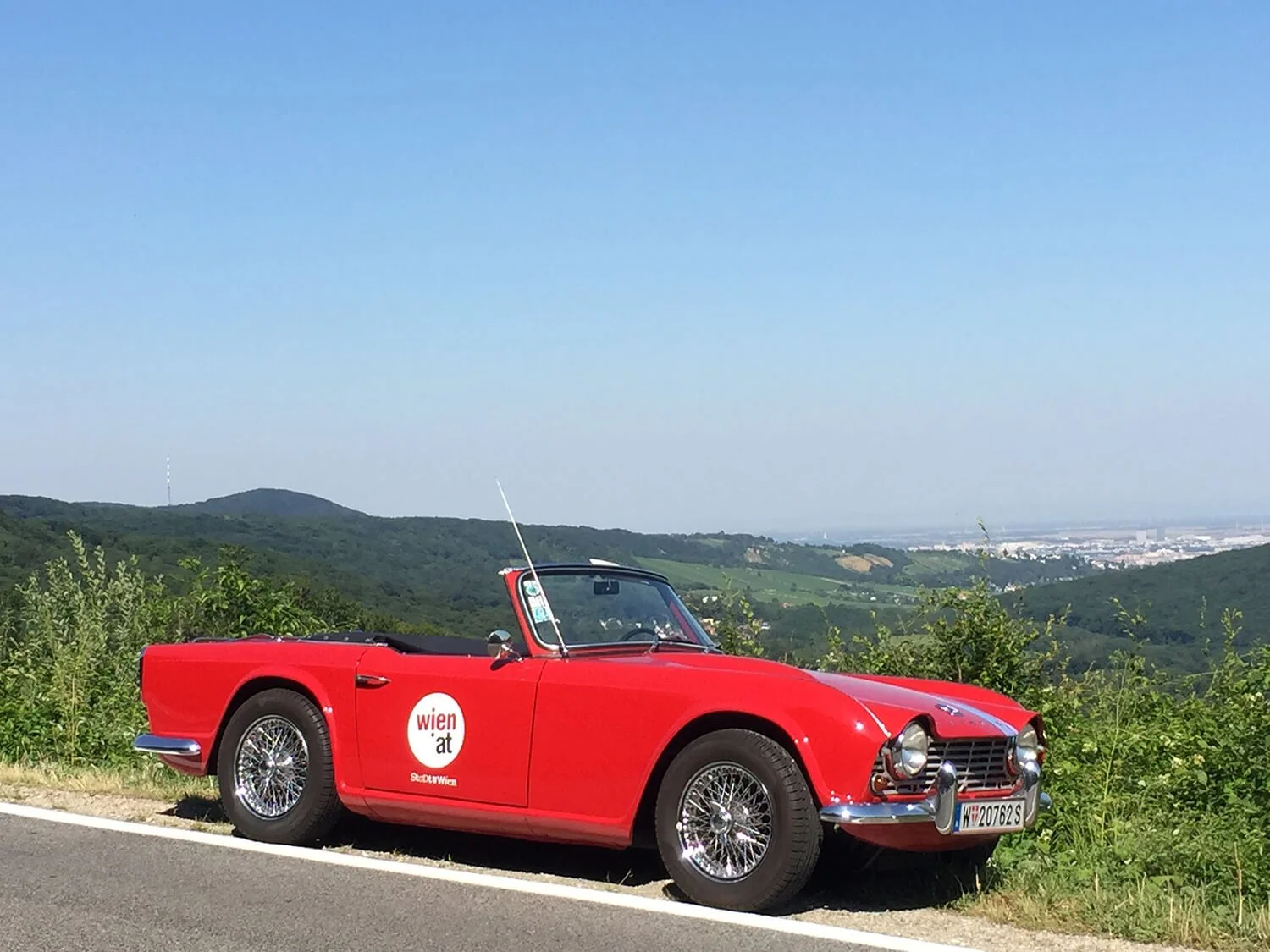 Triumph TR4 für Werbeaktion