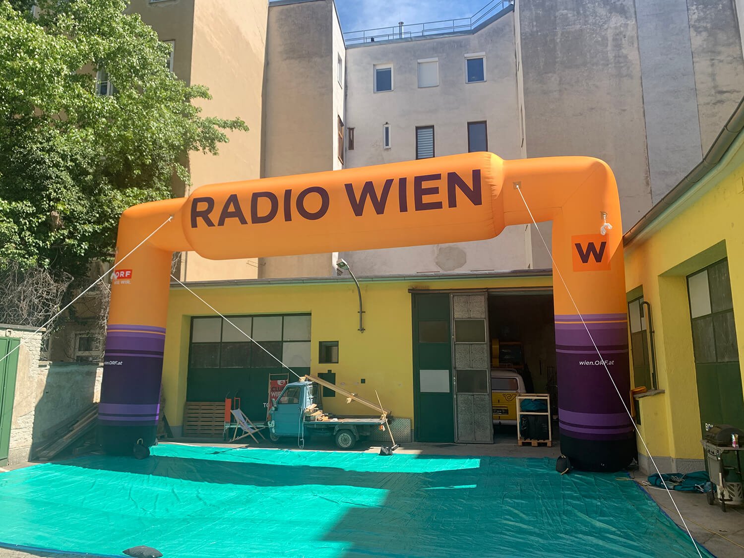 Aufblasbarer Bogen für Werbung