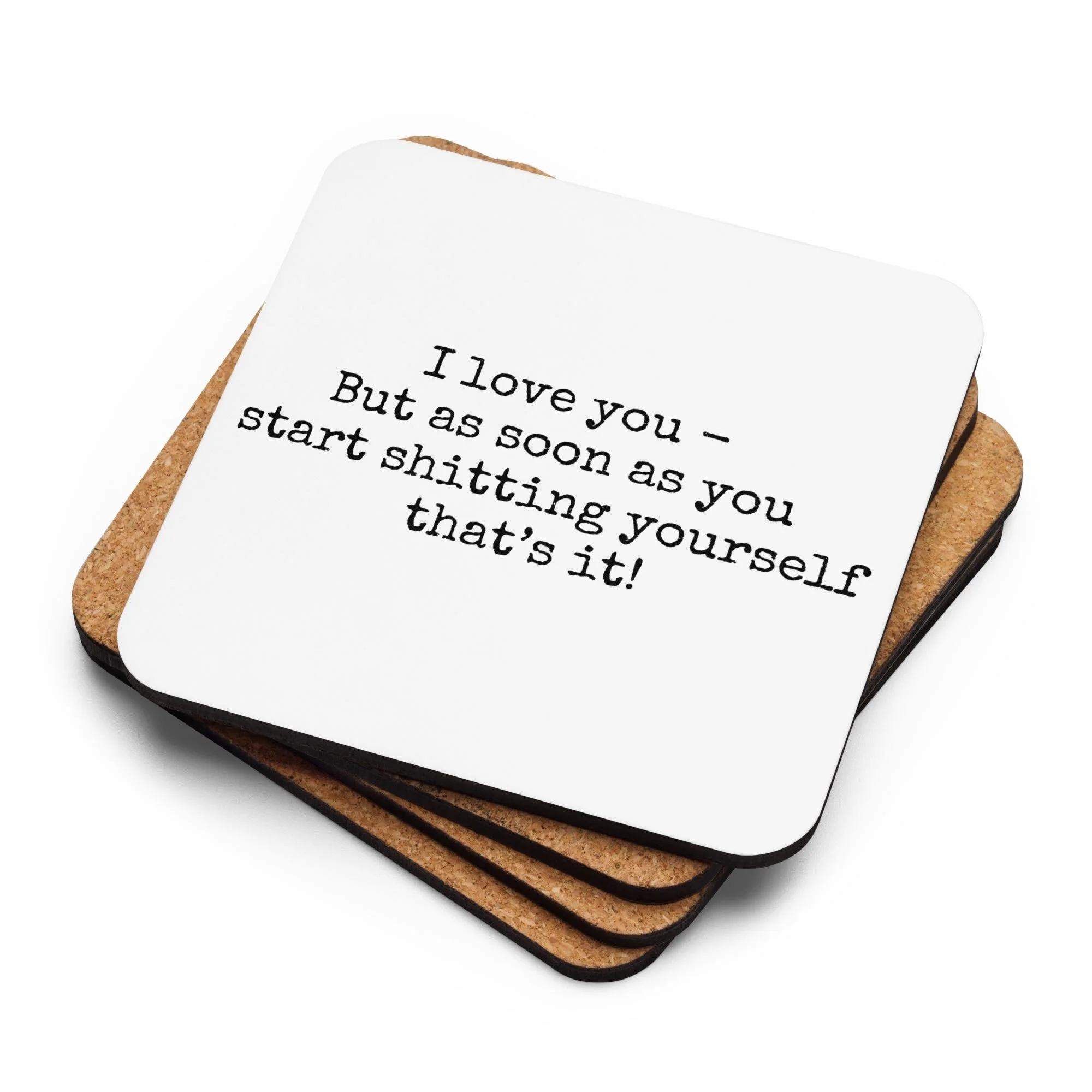 Valentines Cork-back coaster