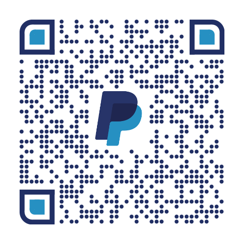 PayPal QR code for payments or account access.