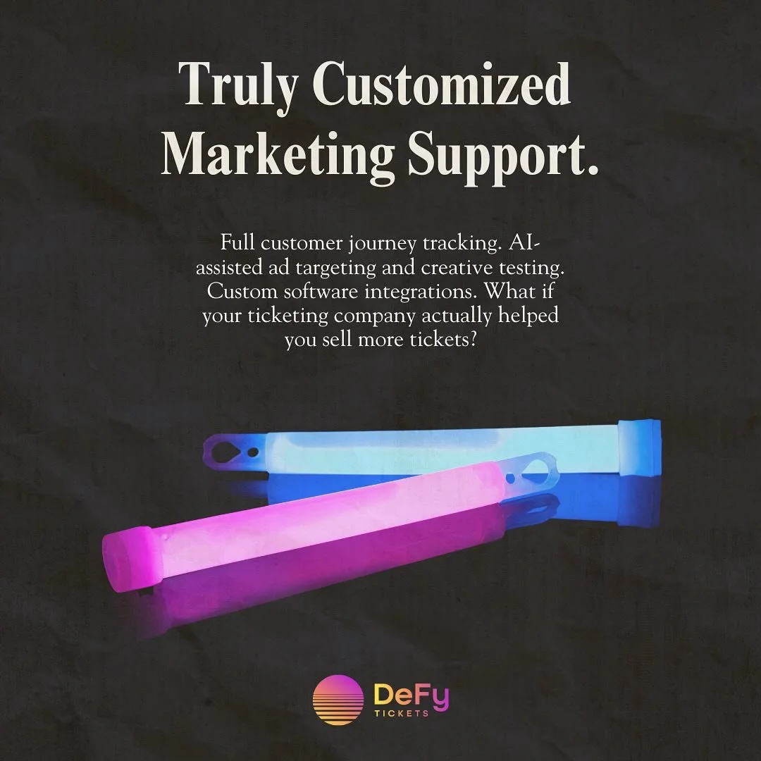 Far more customer journey tracking than our competitors is standard. With additional tools at your disposal, we give you what you need to sell more tickets.