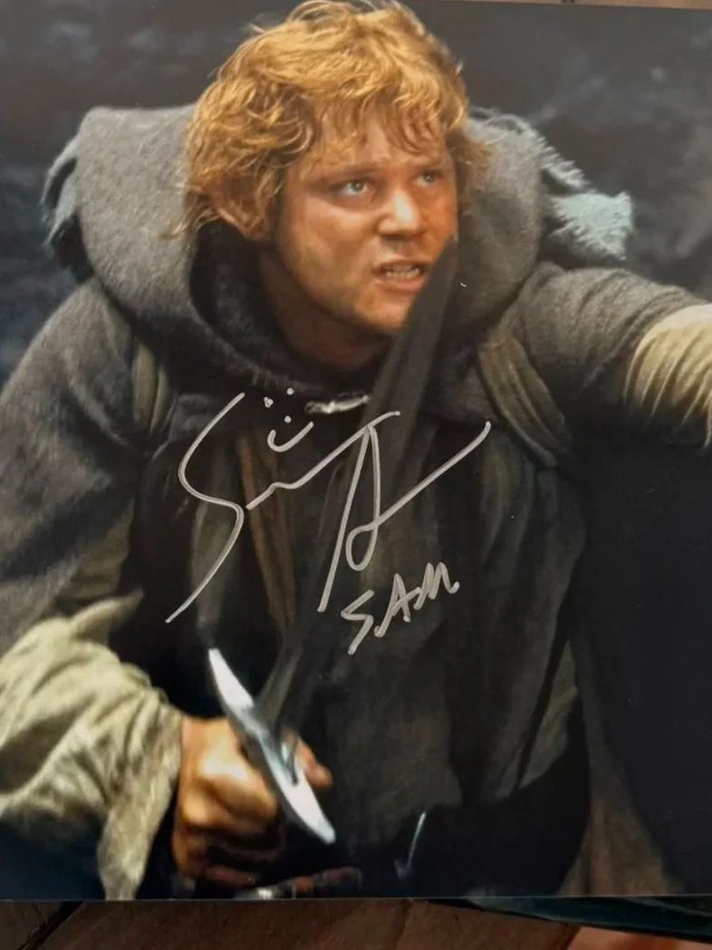 Signed Sean Astin memorabilia