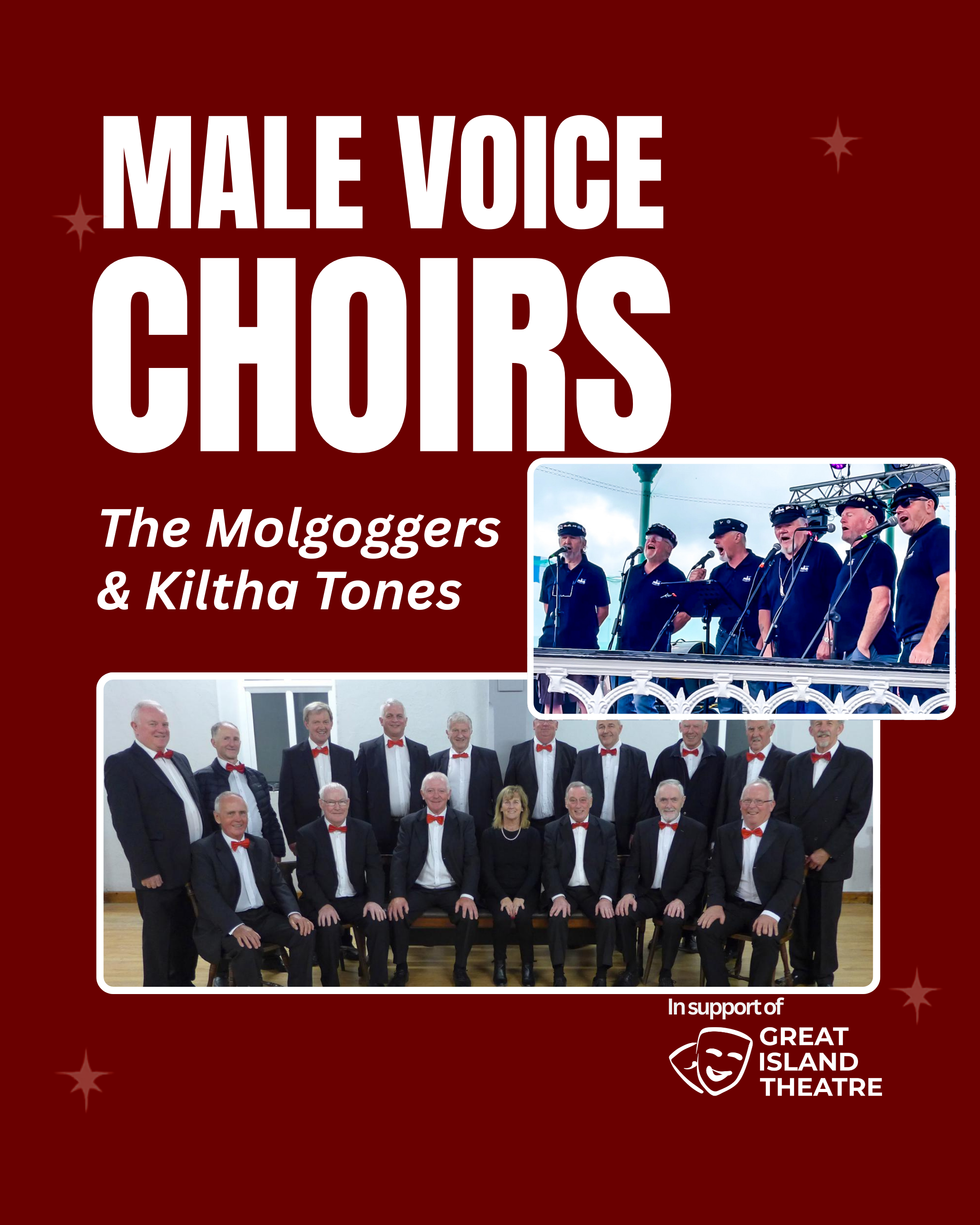 Male Voice Choirs | The Molgoggers & Kiltha Tones | 27th February | 8pm | Christchurch