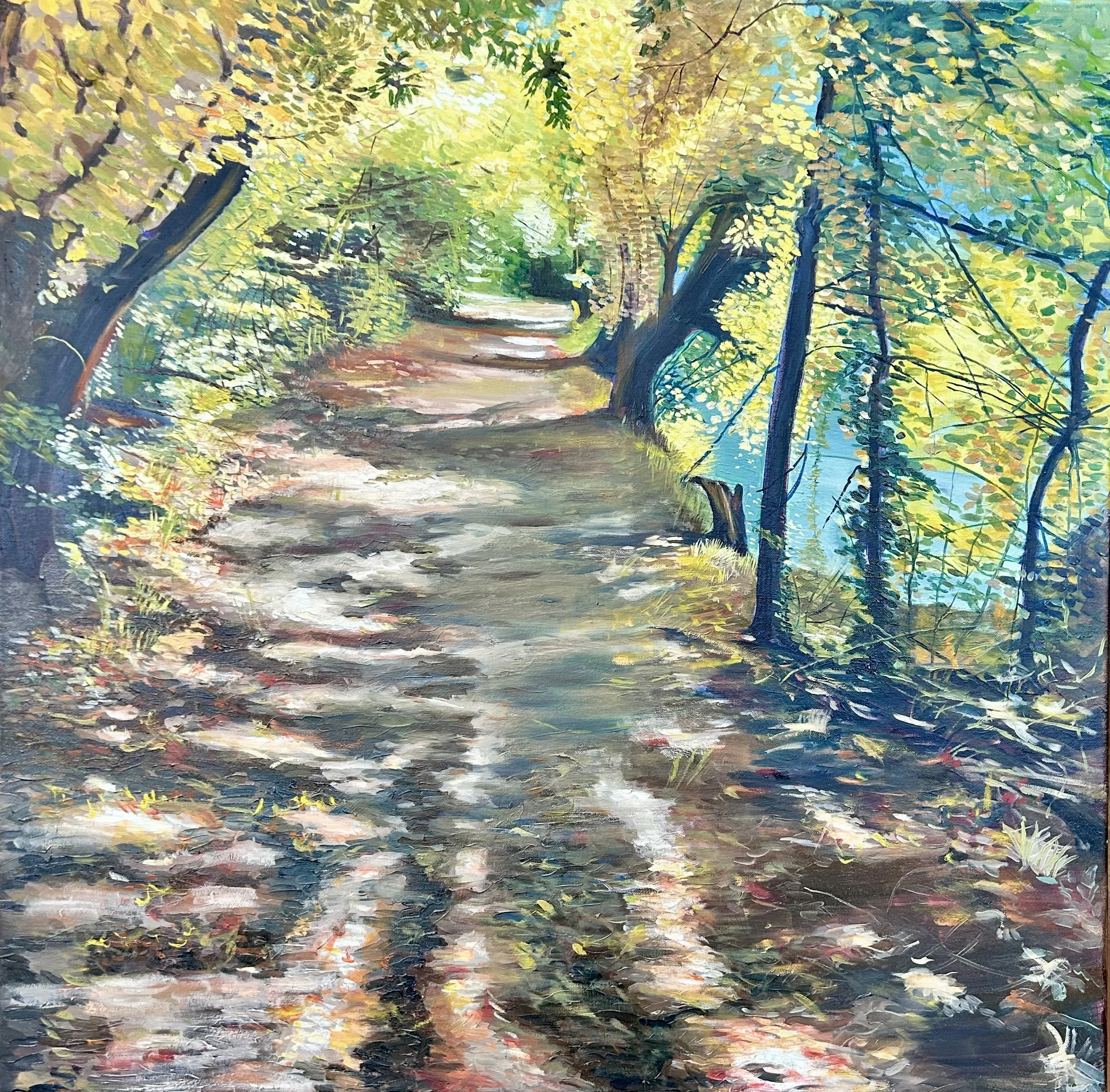 Sur le chemin
Huile sur toile
80X80
