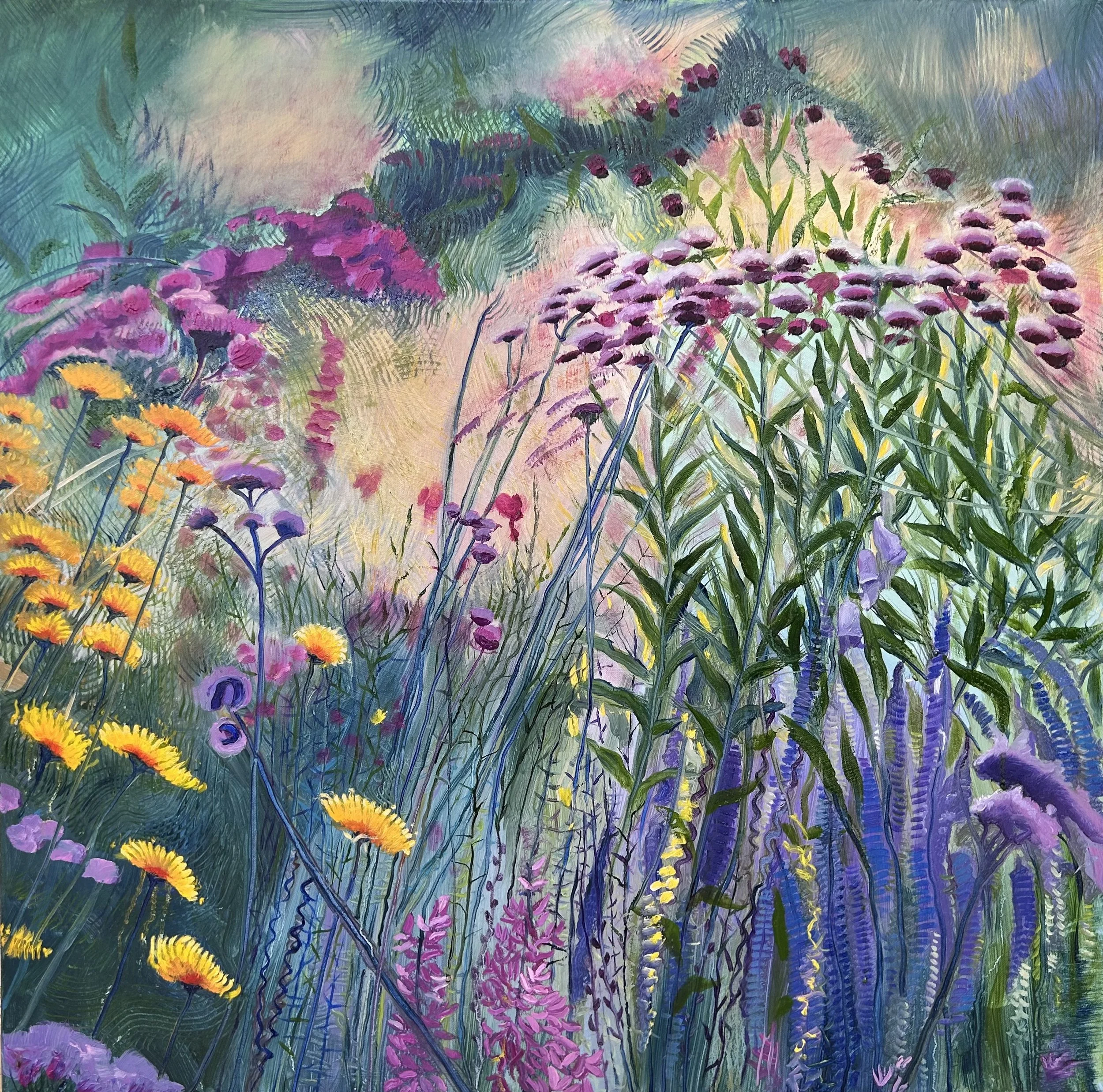 L'heure vagabonde
L.80 X H.80
Huile sur toile