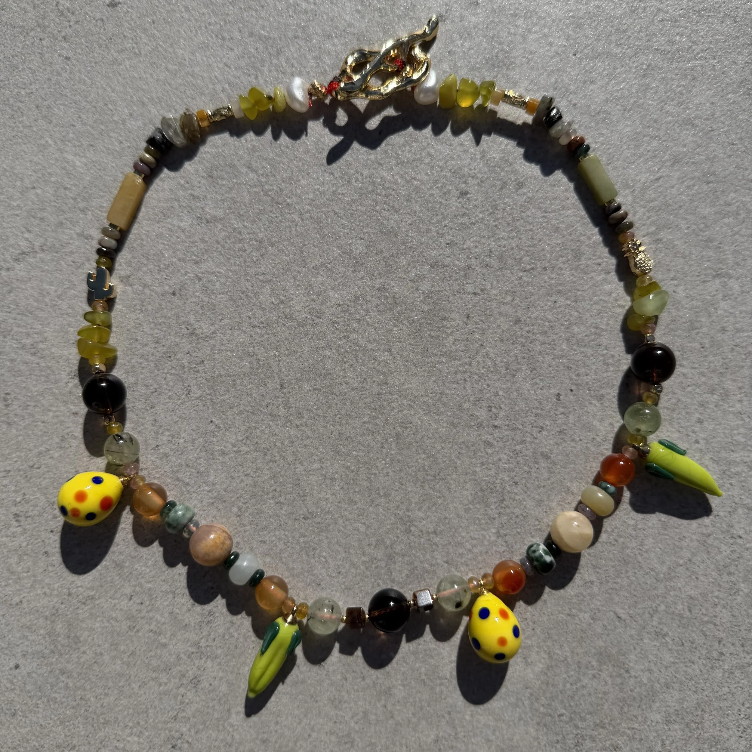 Green Chilli and Yellow Teardrop