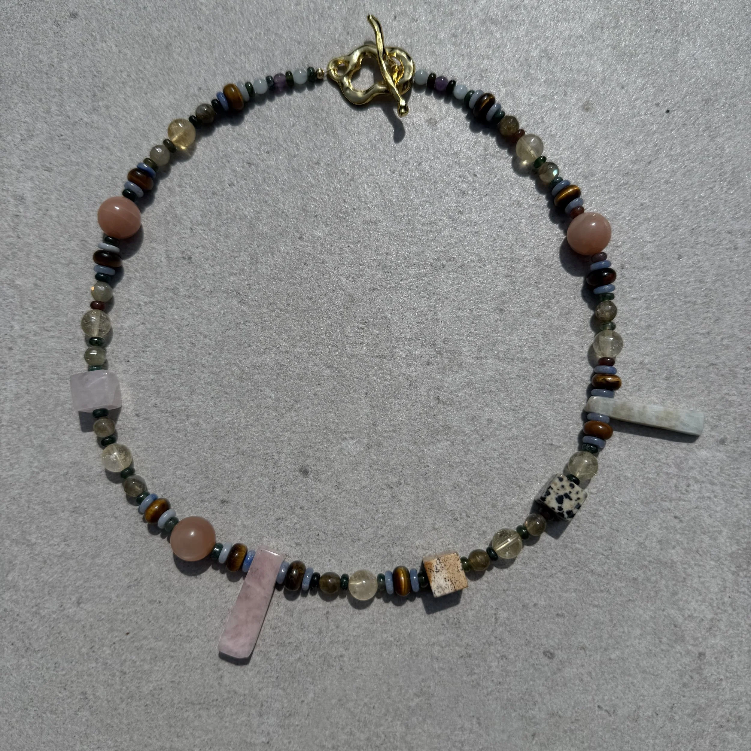 Morganite Abstract Pendant 4