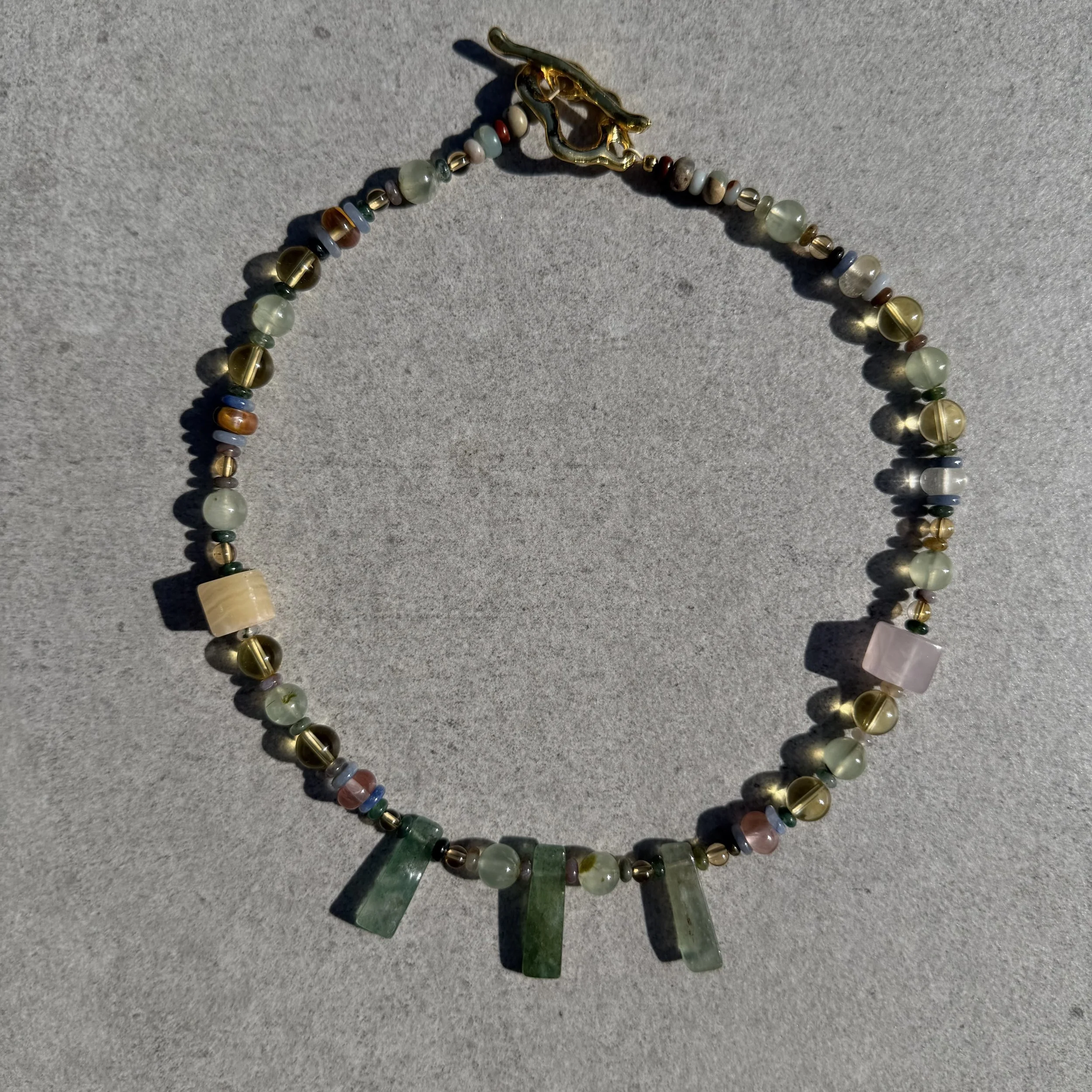 Green Aventurine Quartz Pendant Soleil