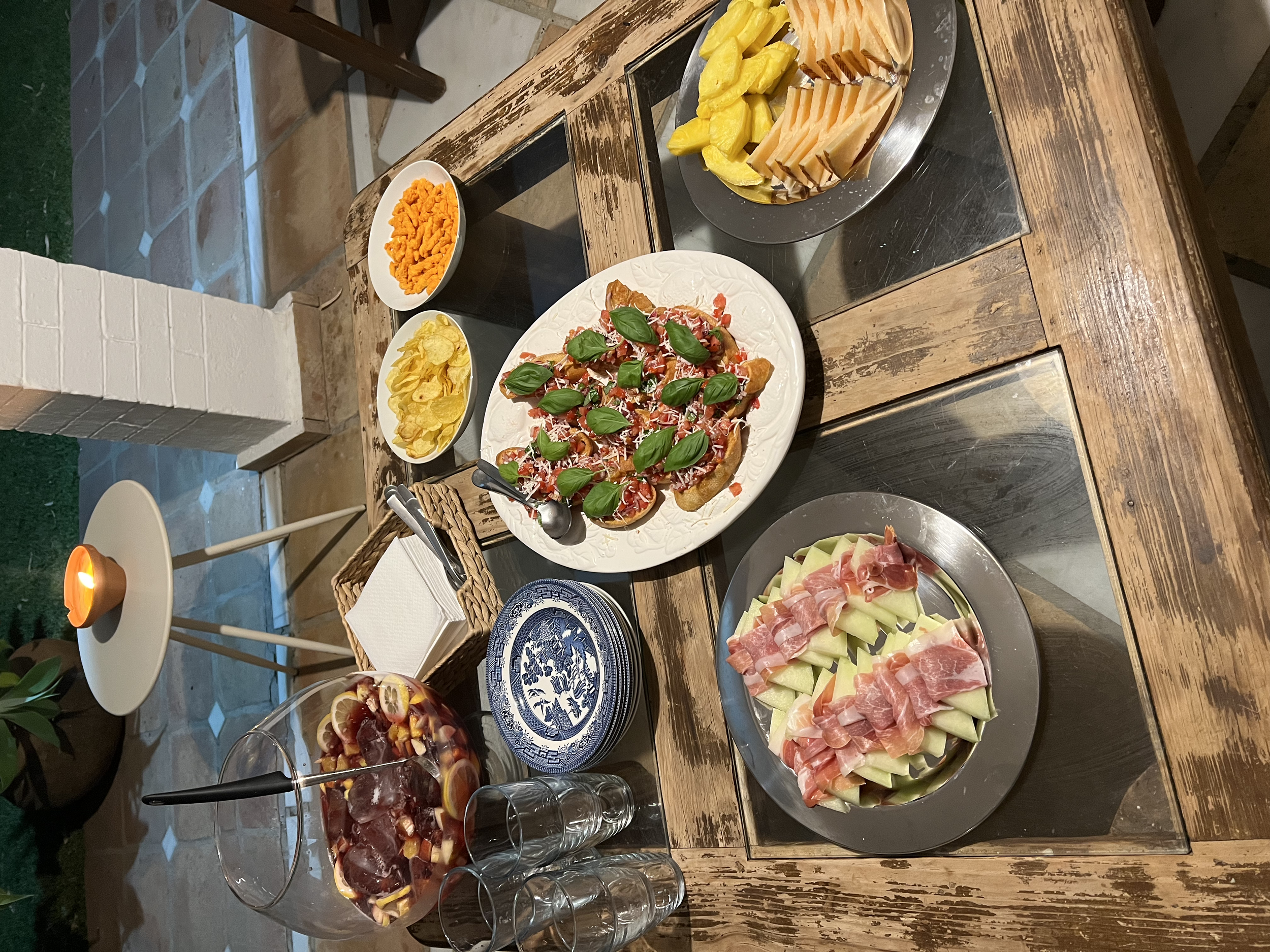 Snack på ankomstdag