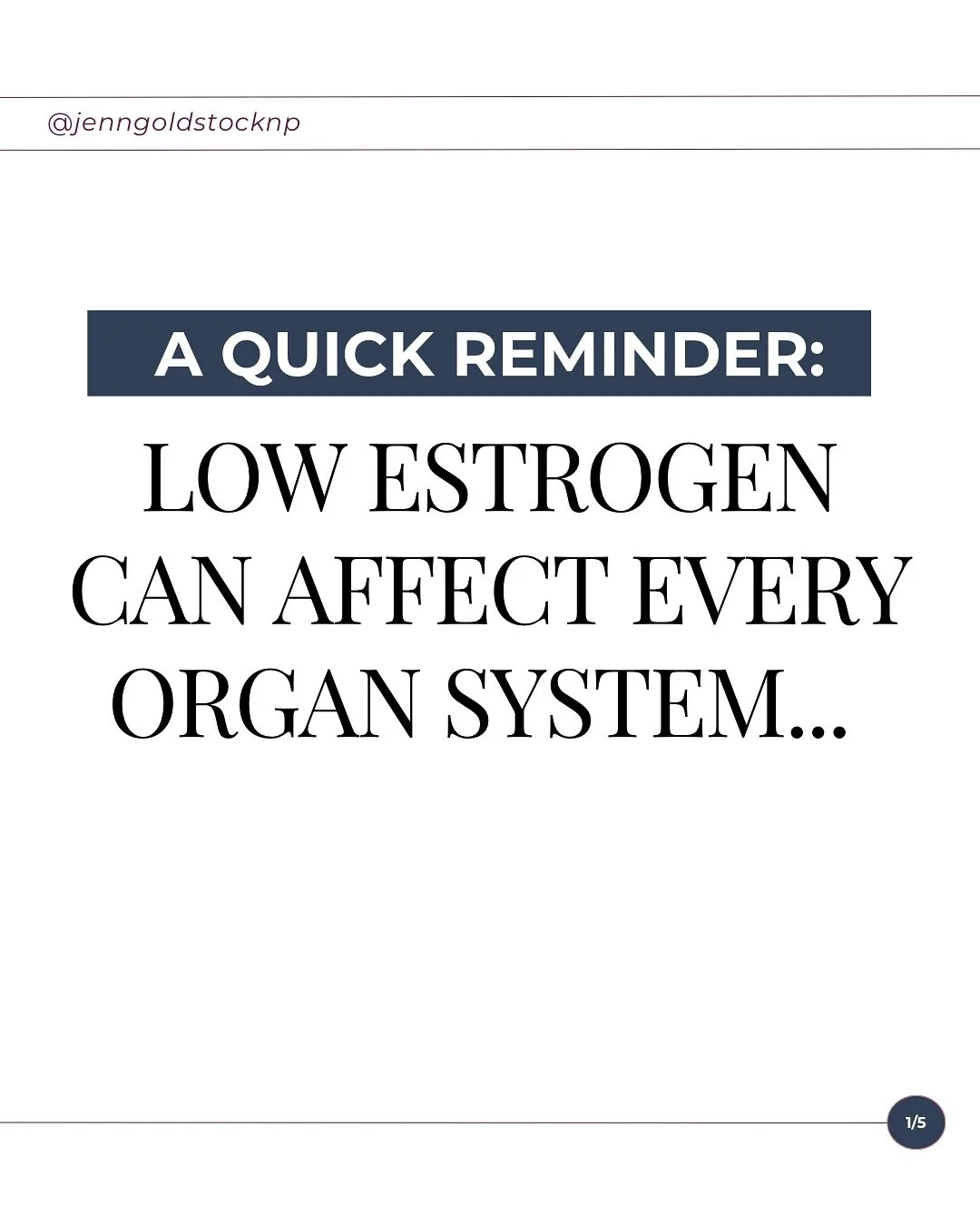 Many women are surprised to learn that low estrogen affects far more than just their reproductive system. It can influence your brain, bones, heart, skin, and even your digestion.

That&rsquo;s why menopause and perimenopause symptoms can look so dif