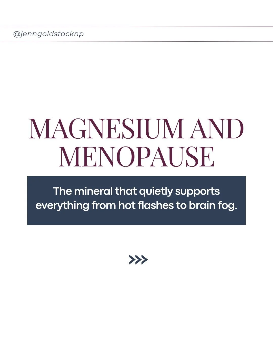 Menopause isn&rsquo;t just about declining hormones.

It&rsquo;s about how your body adapts to a whole new rhythm. And one mineral quietly plays a starring role in how smooth (or rocky) that transition feels: magnesium.

What most women don&rsquo;t r