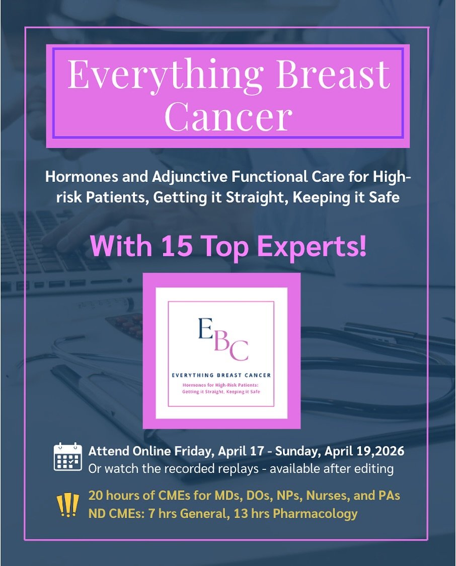 Breast cancer care needs more nuance, more conversation, and more truth.

I&rsquo;m honored to be part of the &ldquo;Everything Breast Cancer&rdquo; online symposium, a 2.5-day event bringing together 15 leading physicians to talk about what patients