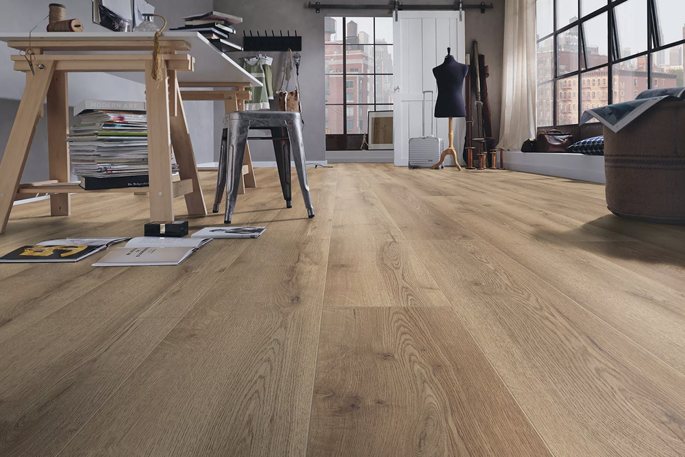 Parquet en chêne posé et rénové