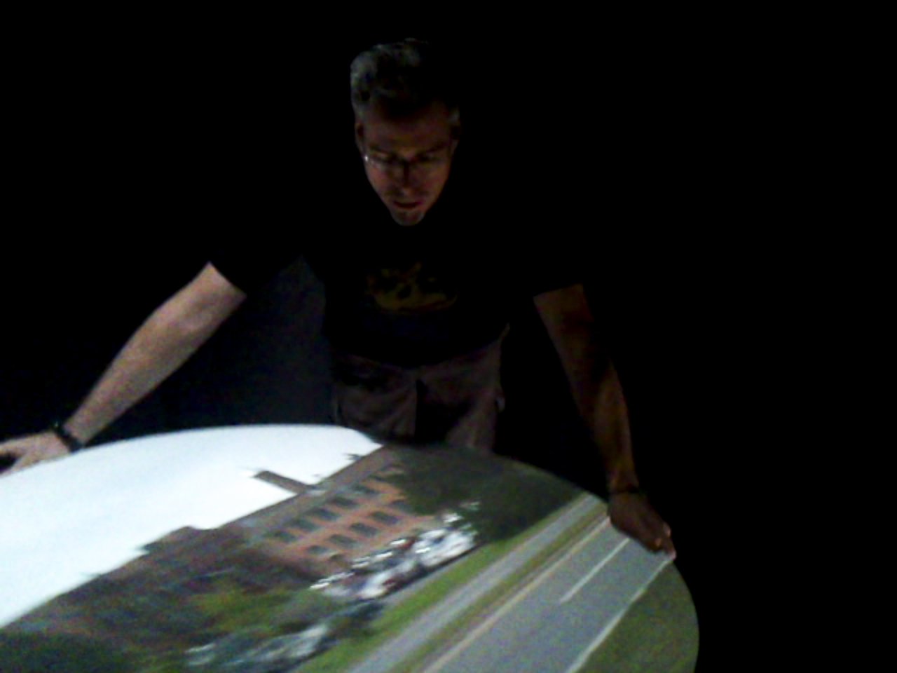 Viewing table, Wolastoq/St. John River location, Fredericton, 2010