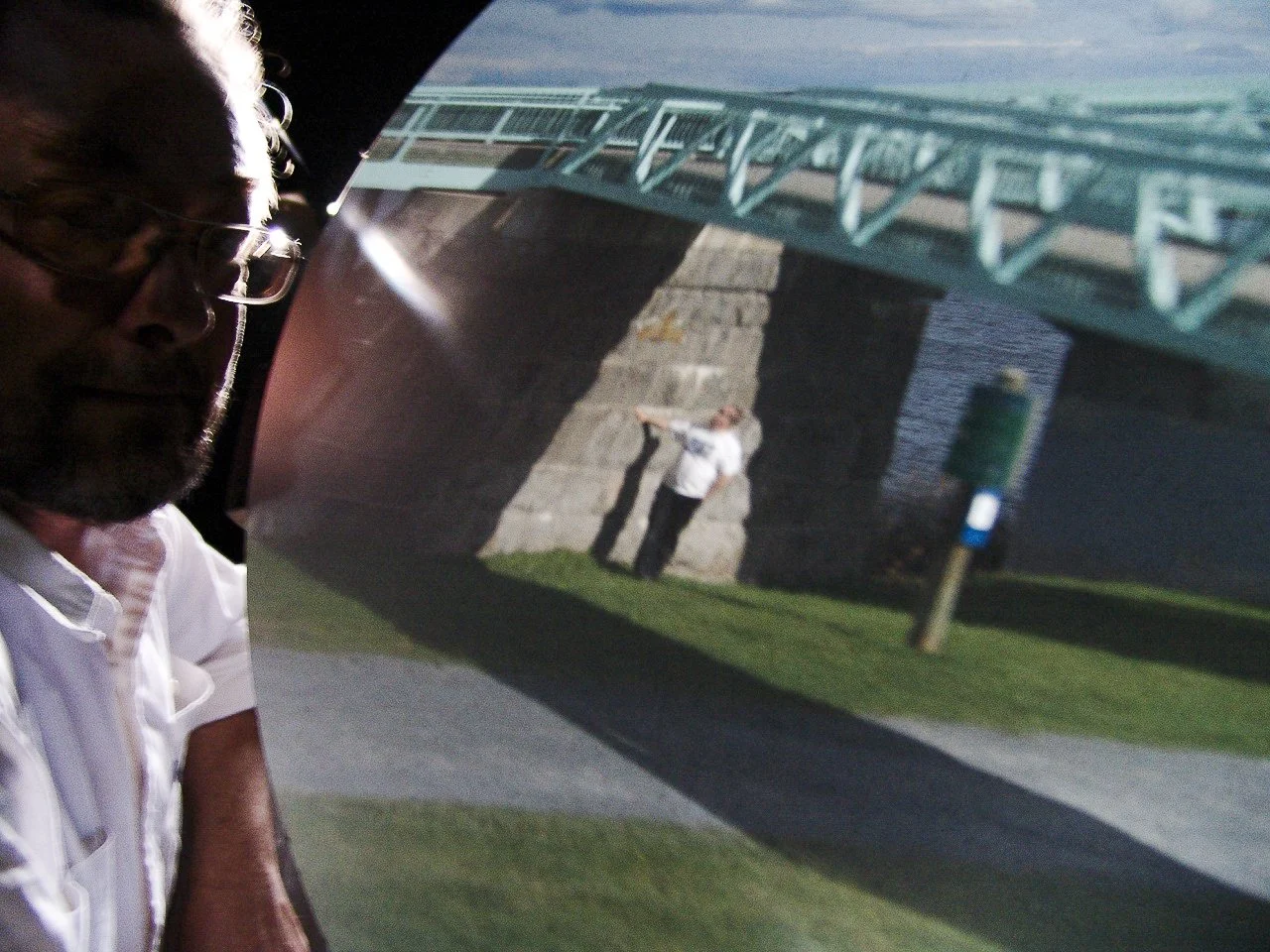 Viewing table, Wolastoq/St. John River location, Fredericton, 2010